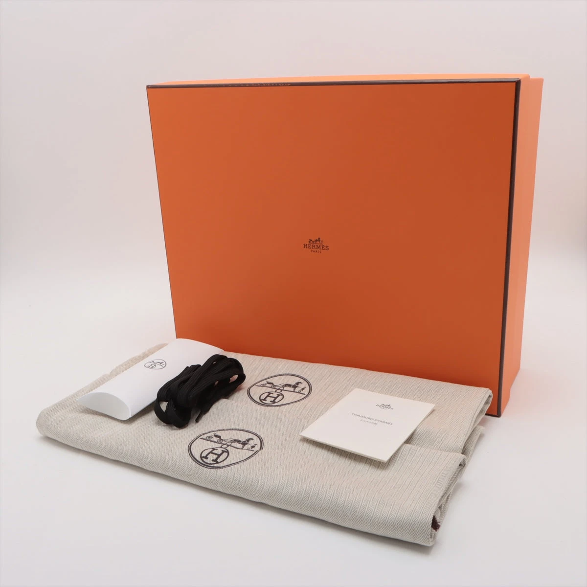 エルメス フレッシュ レザー×ファブリック ショートブーツ 42