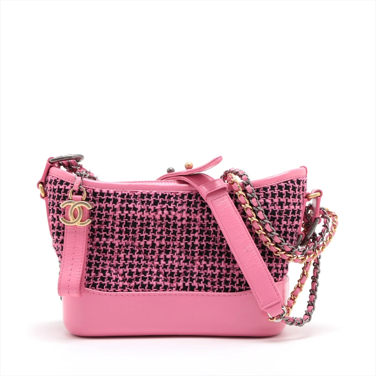 極美品✨シャネル　ショルダーバッグ　ガブリエル　ツイード　チェーンウォレット シャネル ガブリエル ツイード×レザー チェーンショルダーバッグ