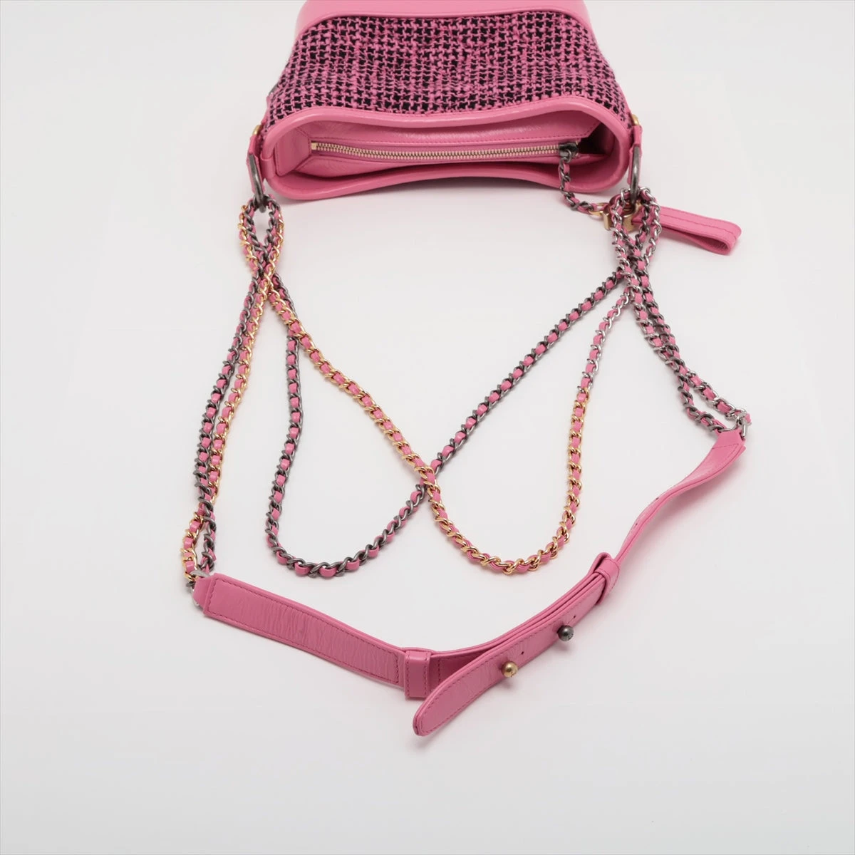 極極美品！激レア！ガブリエル　ドゥ　CHANEL★ツイード　チェーンウォレット 極極美品！激レア！ガブリエル ドゥ CHANEL☆ツイード チェーン