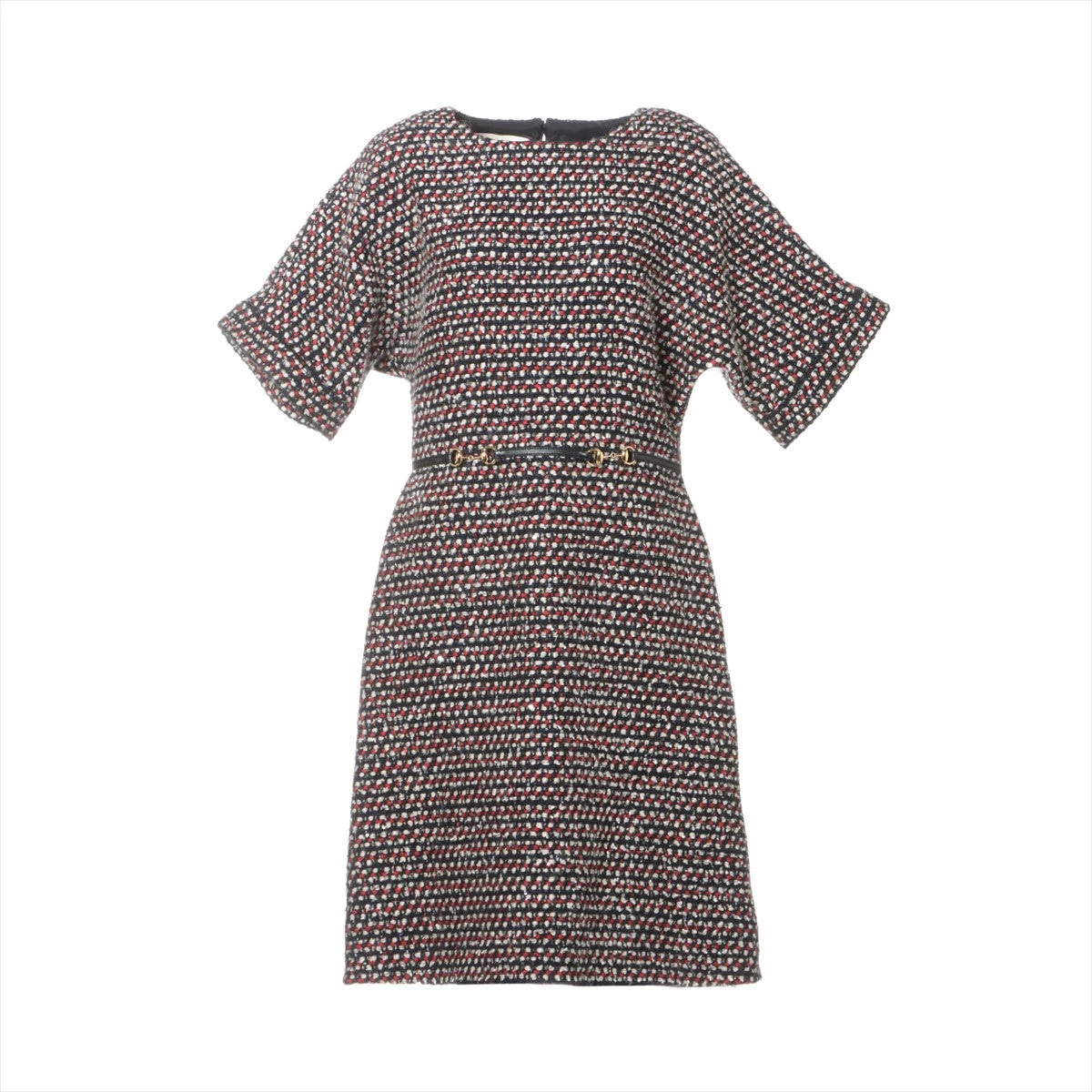 グッチ ホースビット 18AW ウール×ナイロン ワンピース 44