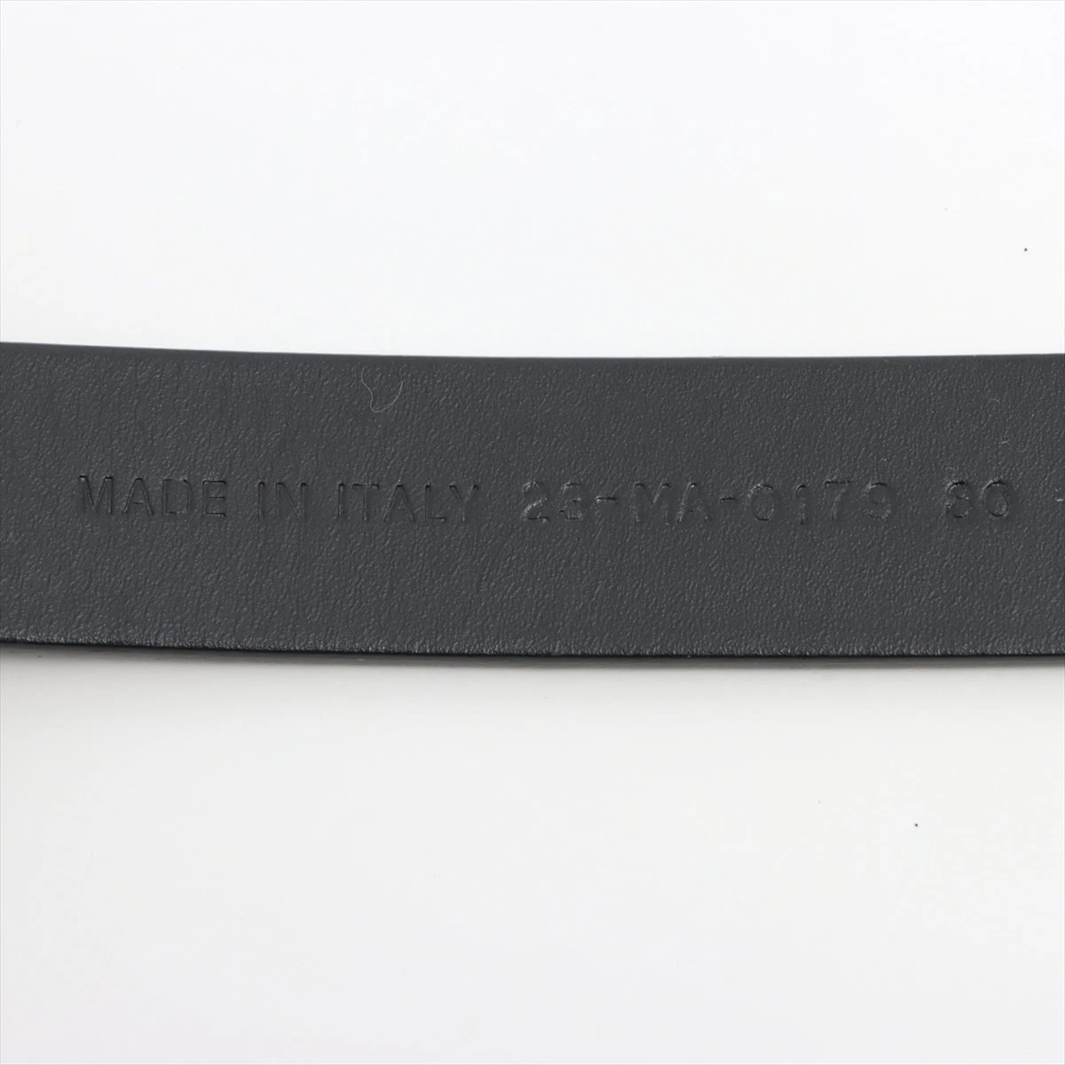 Christian Dior ブラックレザーベルト 80 Christian Dior クリスチャンディオール Saddle Belt 80 ロゴ