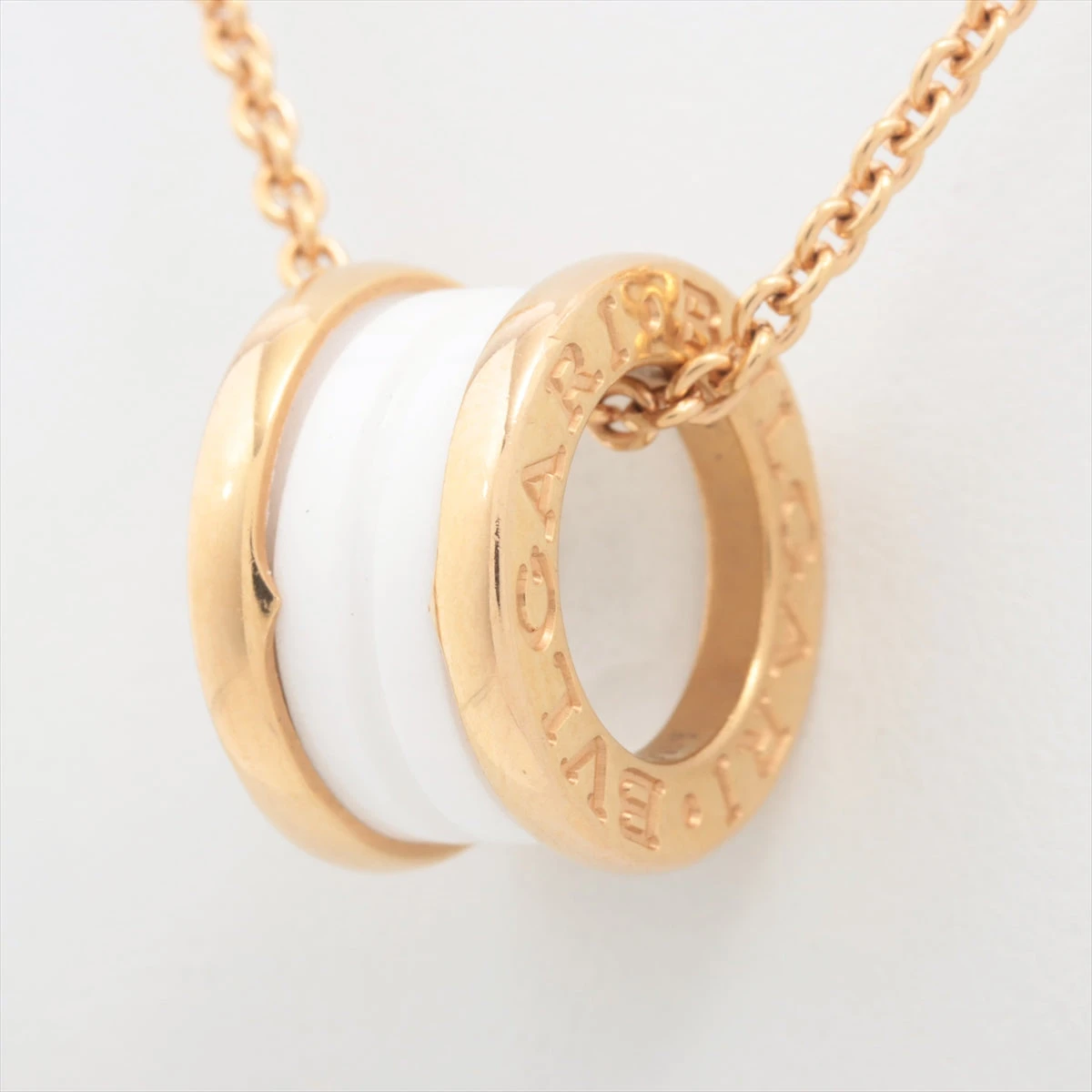 BVLGARI セラミックネックレス ブルガリ BVLGARI ビーゼロワンエレメントネックレス 750PG