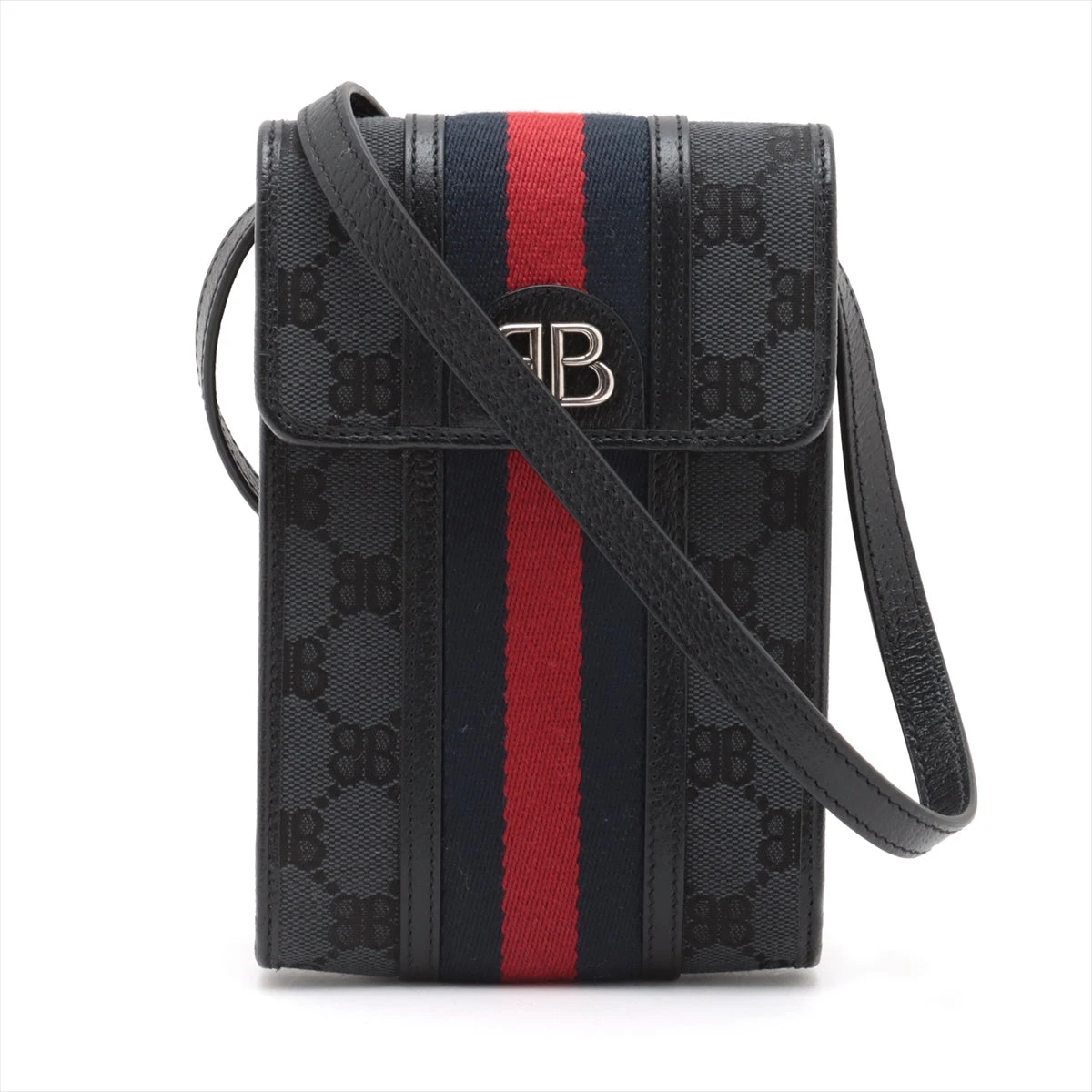 グッチ×バレンシアガ ザ ハッカー プロジェクト フォンバッグ美品 グッチ×バレンシアガ ザ ハッカー プロジェクト キャンバス