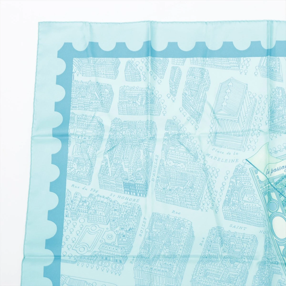 エルメススカーフ カレ90/柄名::パリの通路 楽天市場】HERMES エルメス カレ90 スカーフ “パリの通路” “de