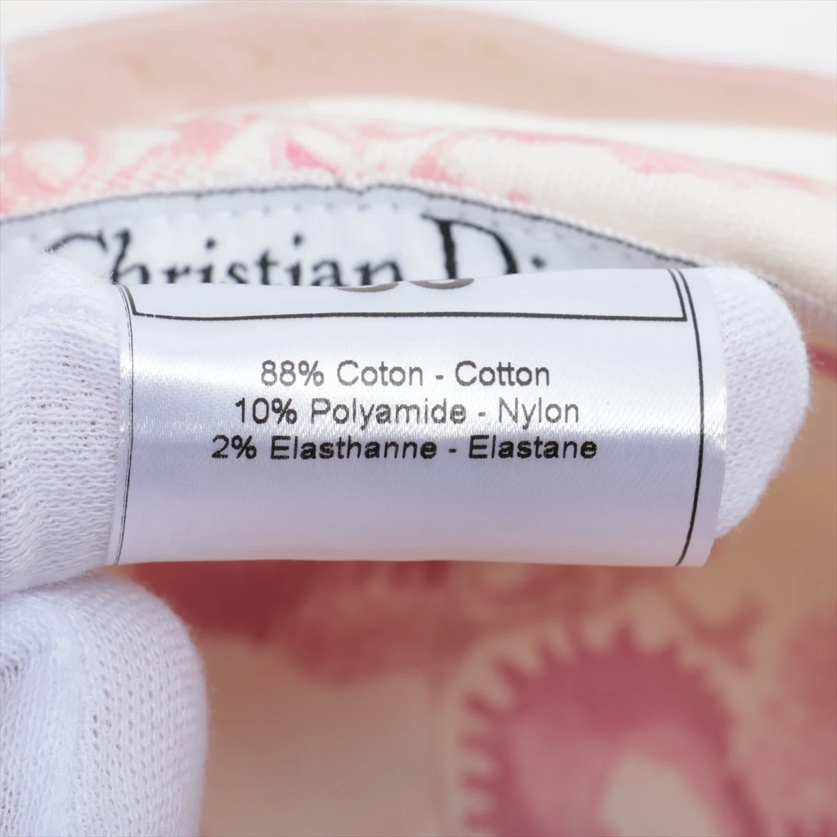 ディオール オブリーク ハンチング 56 コットン×ナイロン ピンク