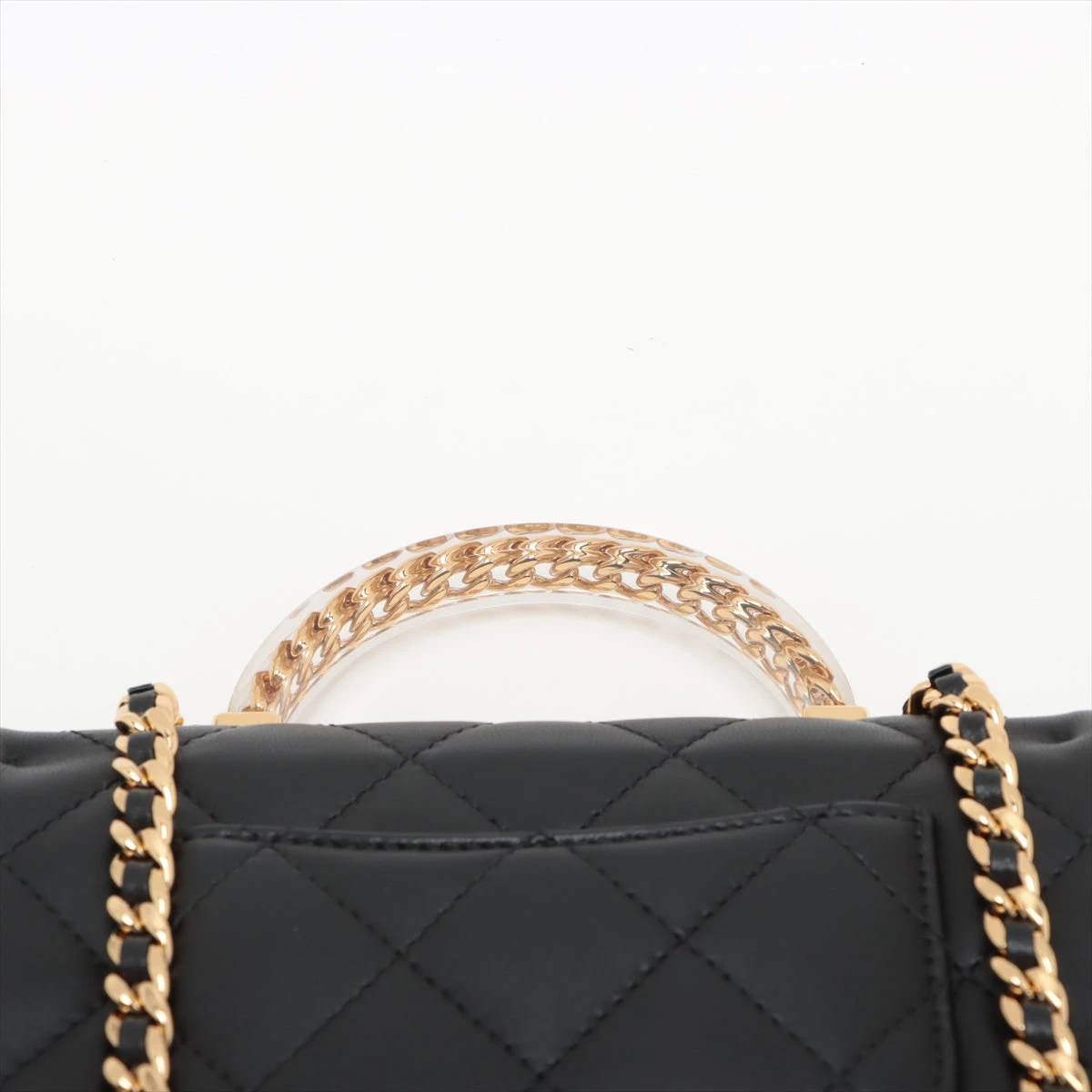 シャネル ミニマトラッセ ラムスキン 2WAYショルダーバッグ