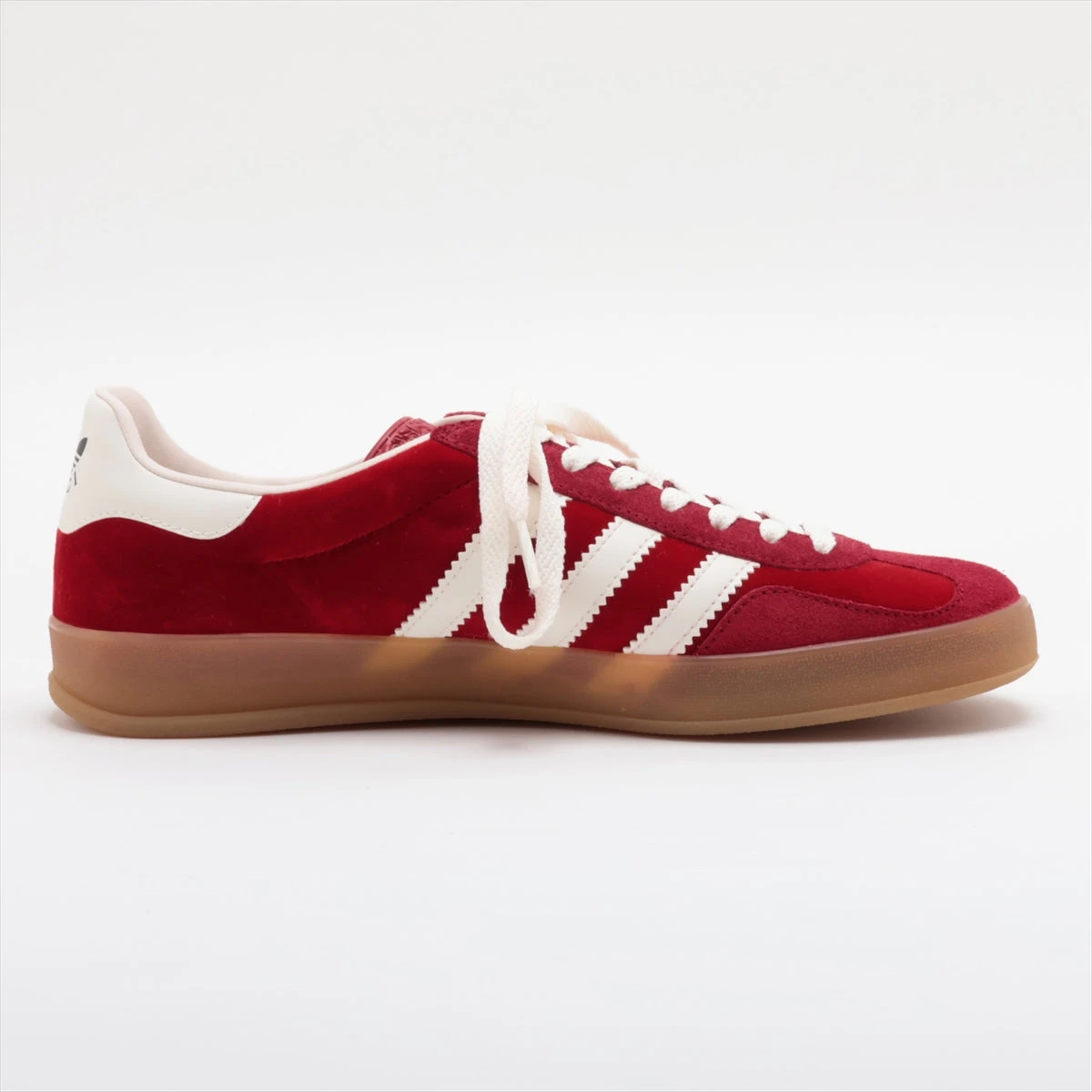 グッチ×アディダス ガゼル ベロア×レザー スニーカー 25.5cm