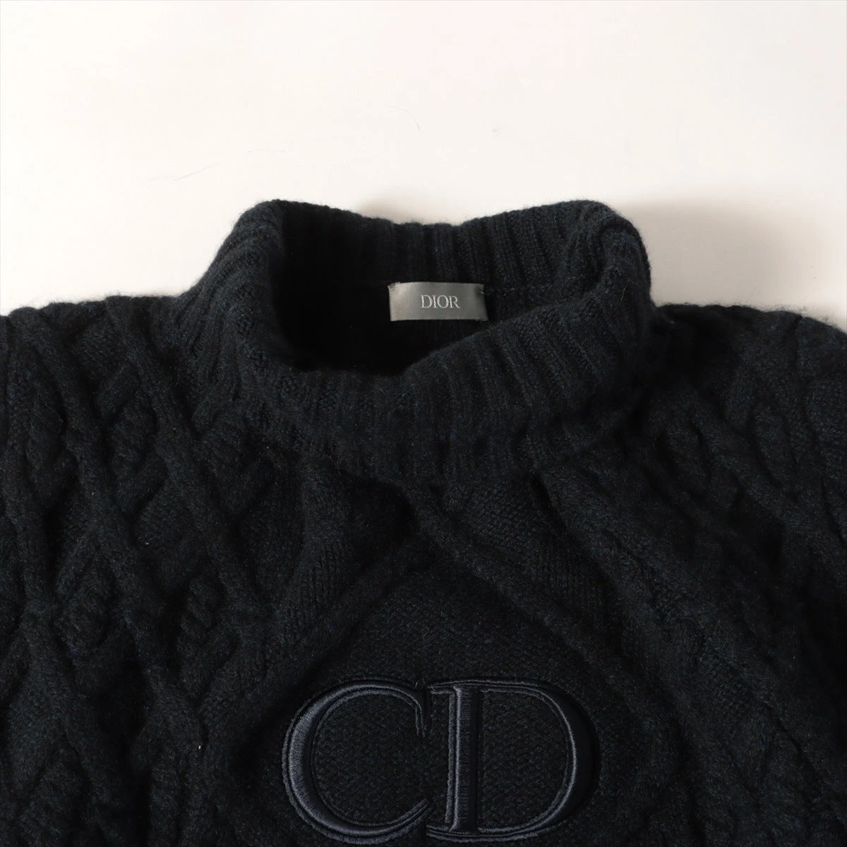 ディオール カシミヤ ニット M メンズ ネイビー 113M616AT183 CD