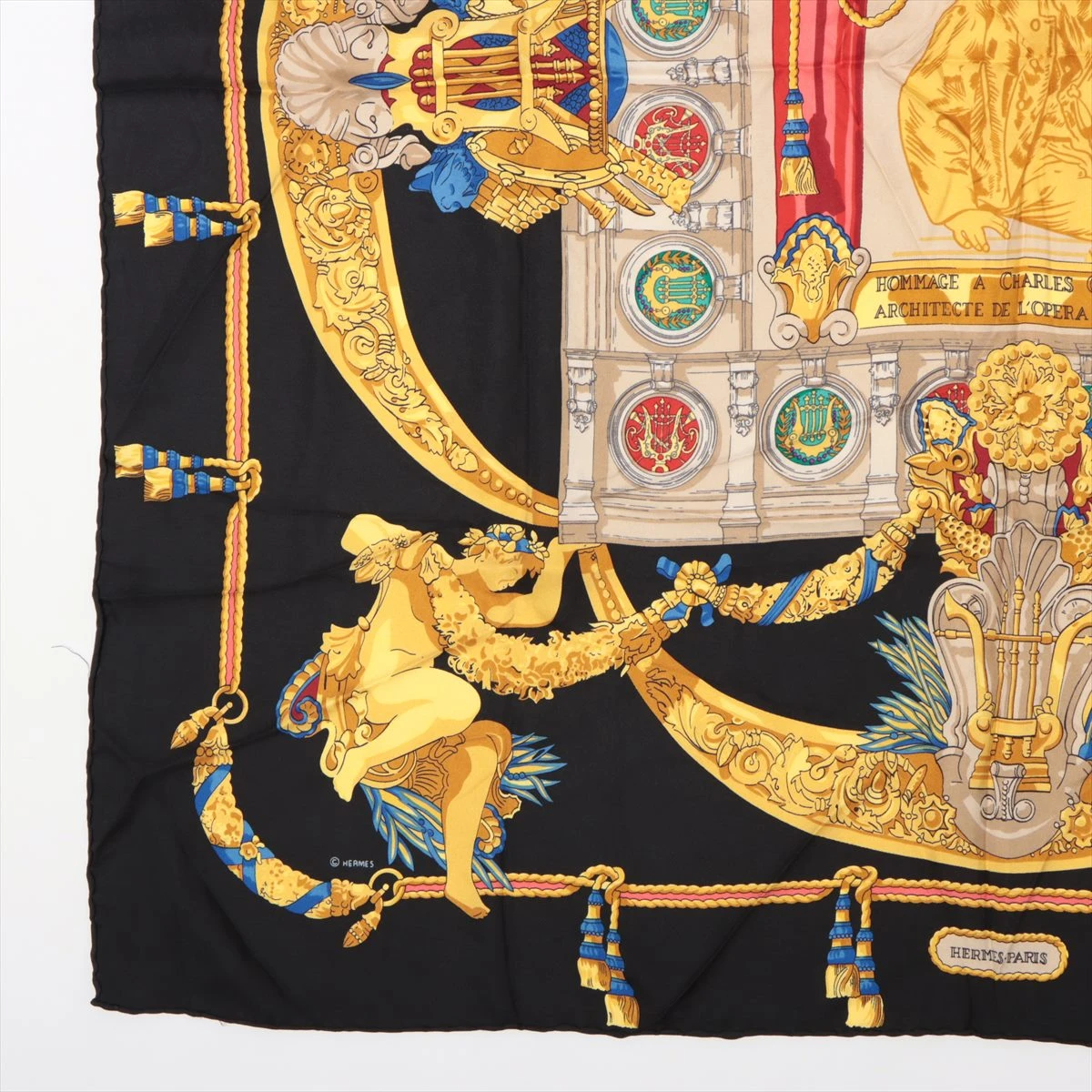 HERMES エルメス シャルルガルニエへの賛辞 スカーフ カレ90