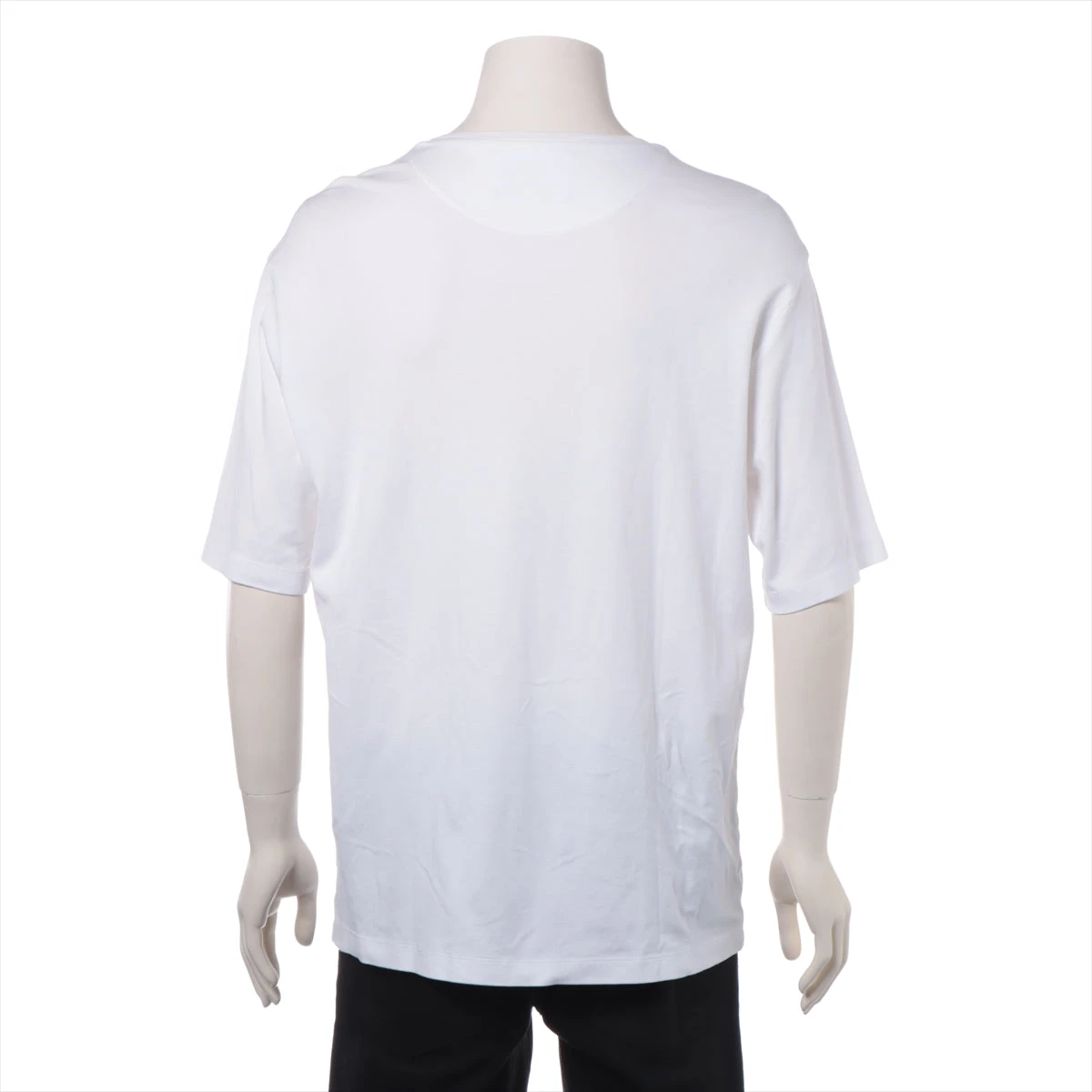 スキニーパンツと◎[プラダ]トライアングルロゴ コットンTシャツ Prada トライアングルロゴ Tシャツ | ブルー | FARFETCH JP