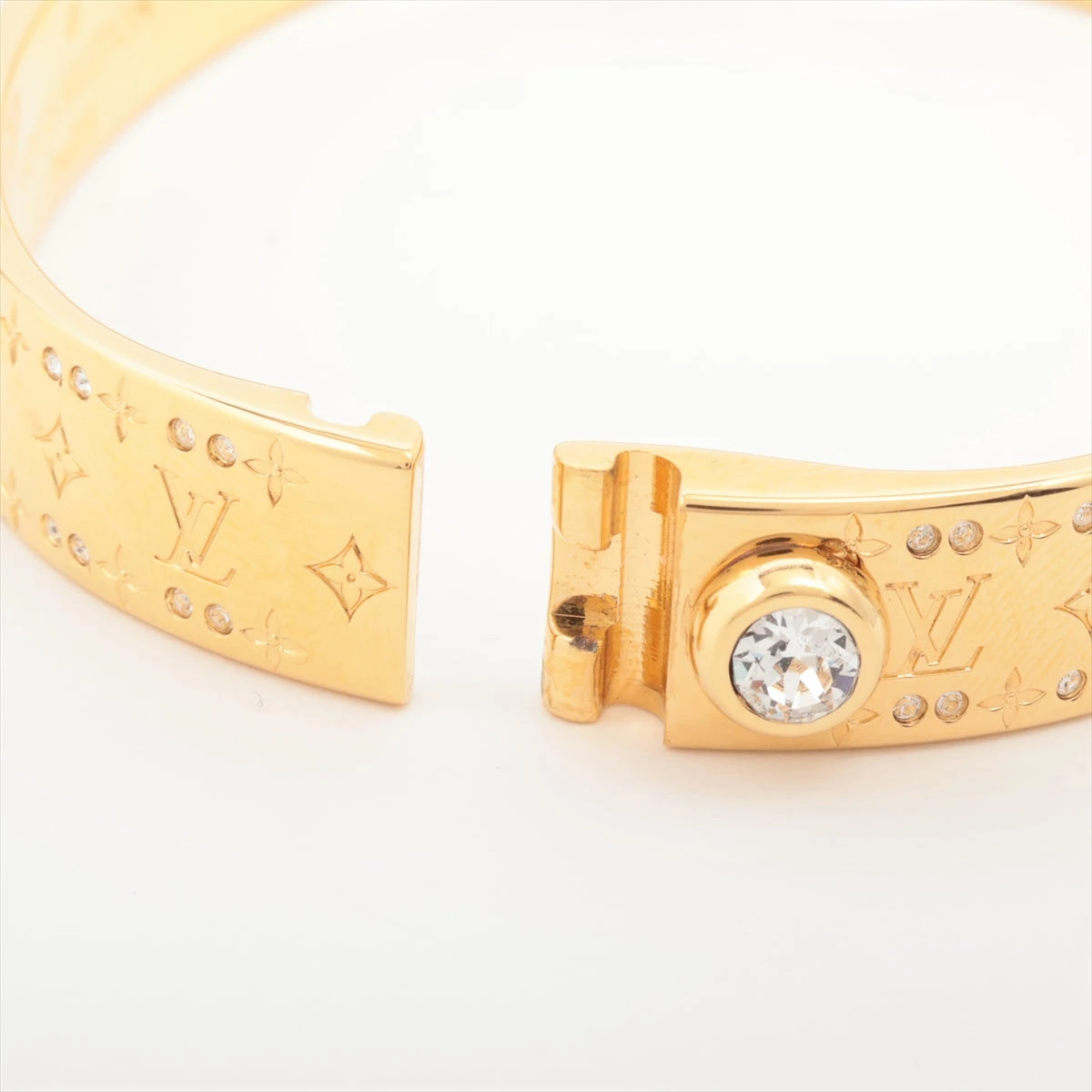 ルイヴィトン リジッド ブレスレット ナノグラム ストラス M64860バングル 名東】【LOUIS VUITTON】ルイヴィトン リジッド ブレスレット