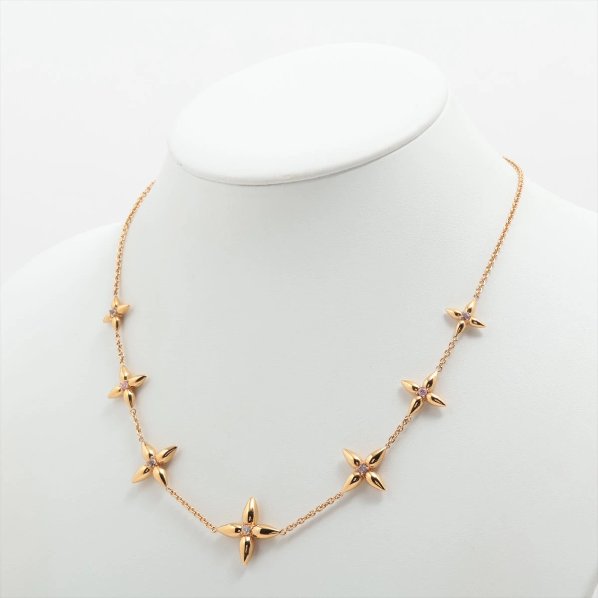 ヴィトン TE3273 ネックレス GP×ラインストーン ゴールド M01592