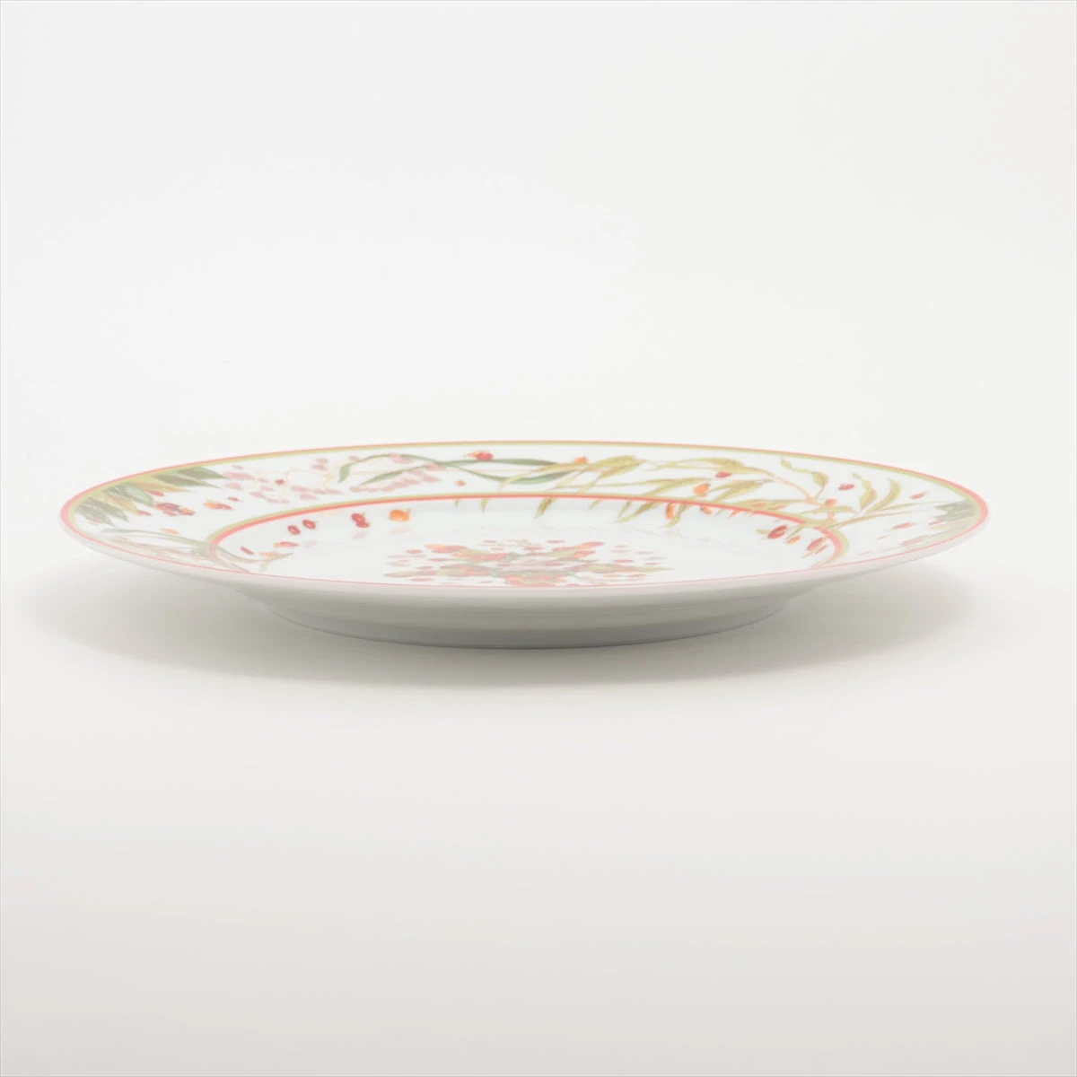 エルメス 大皿 陶器 レッド×グリーン Le jardin de pythagore