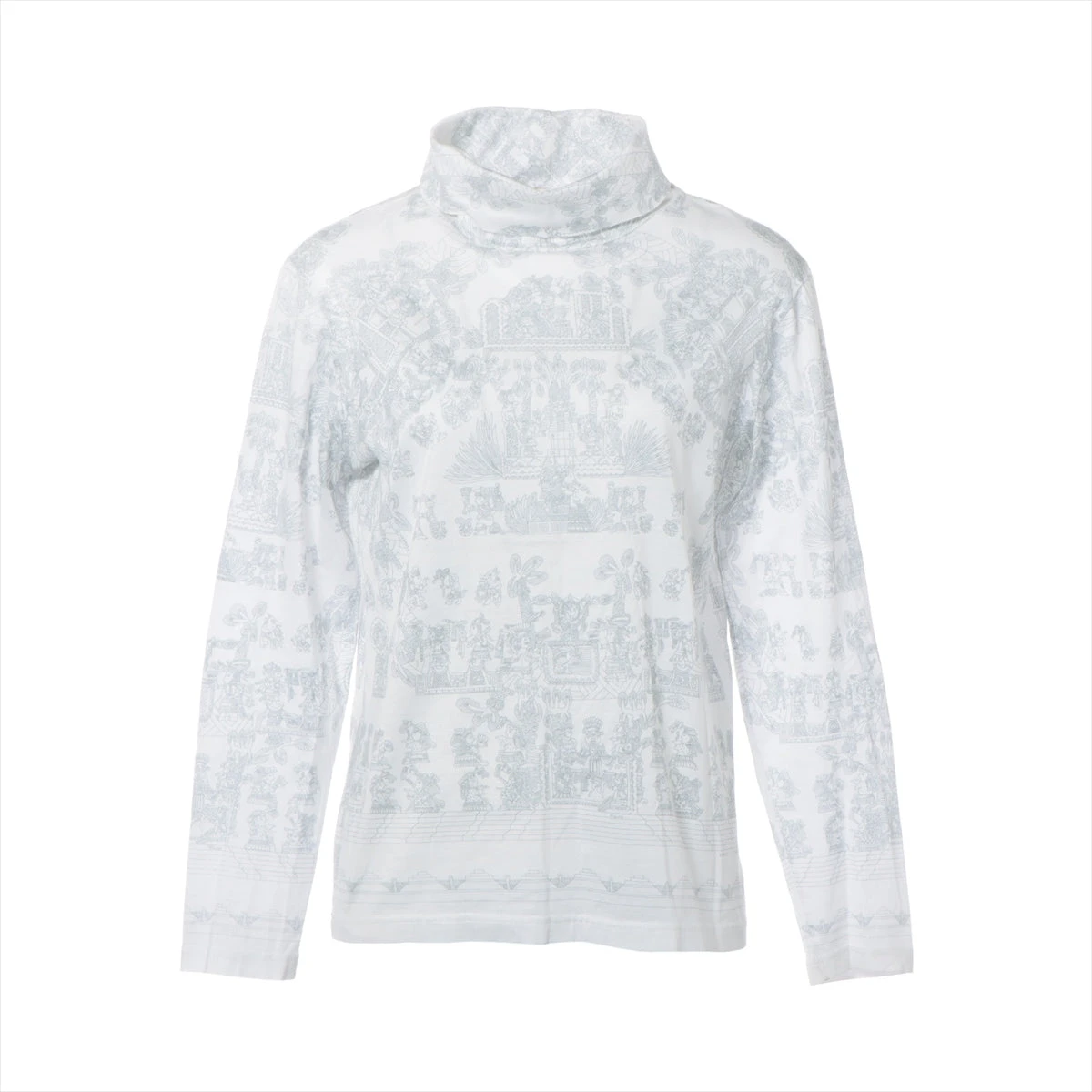 エルメス マルジェラ期 コットン ロングTシャツ M レディース グレー 