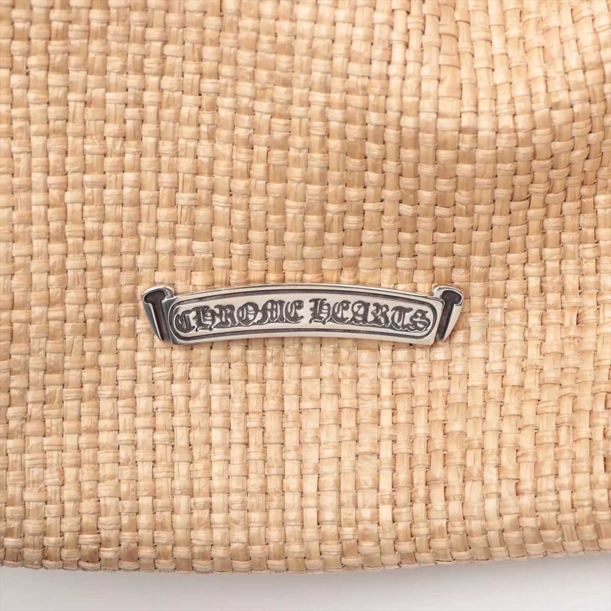 新品クロムChromeHeartsトートバッグ籠ビーチベージュラージサイズ CHROME HEARTS クロムハーツ マルチ ロゴ ラージ ビーチバッグ