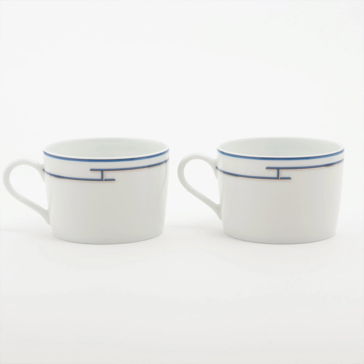 HERMES エルメス リズム ブルー 27cmプレート 2枚 HERMES エルメス リズム ブルー 27cmプレート 2枚