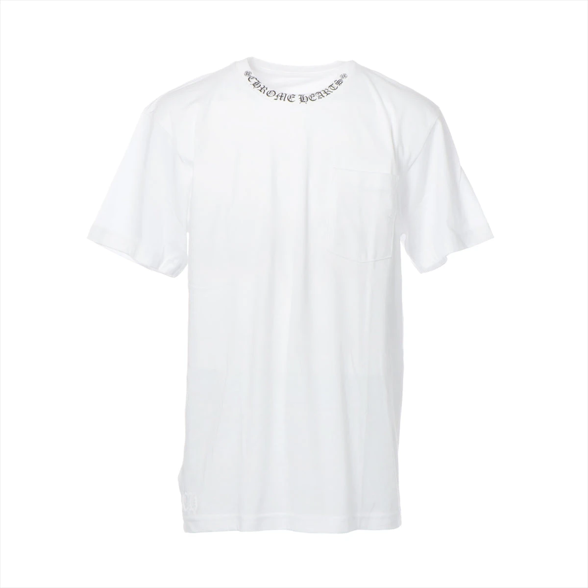 クロムハーツ Tシャツ コットン サイズL ホワイト ネックロゴ A2741227