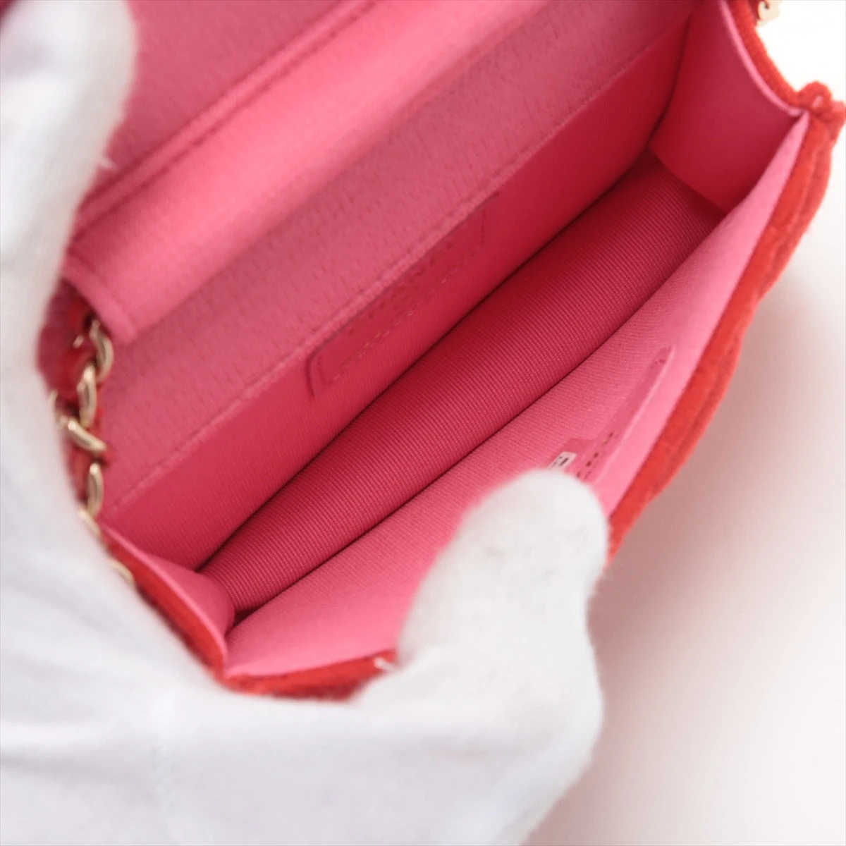 ノベルティ ショルダーバッグ マトラッセ シャネル ミニミニマトラッセ コットン チェーンショルダー