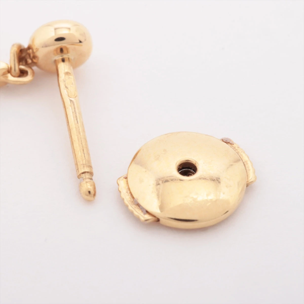 ヴィトン ピュス モノグラム イディール ダイヤ シングルピアス 750(YG 