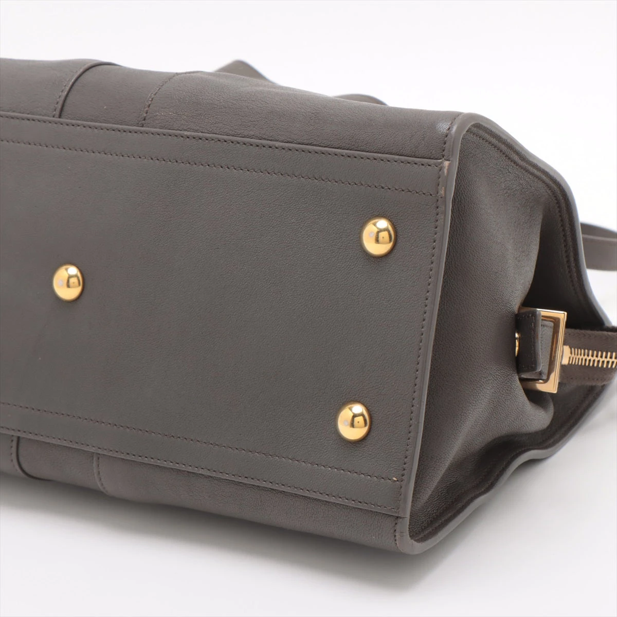 サンローラン ガバス シック リザード 型押し グレー 2way