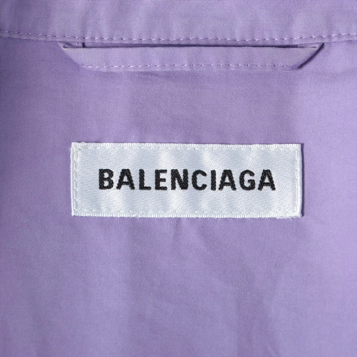バレンシアガ 19年 コットン トラックジャケット 34 メンズ パープル
