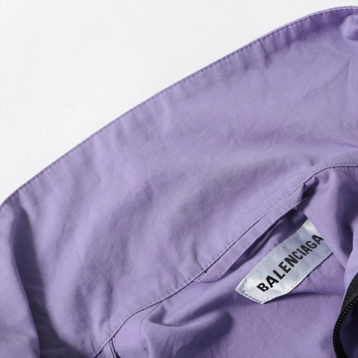 バレンシアガ 19年 コットン トラックジャケット 34 メンズ パープル