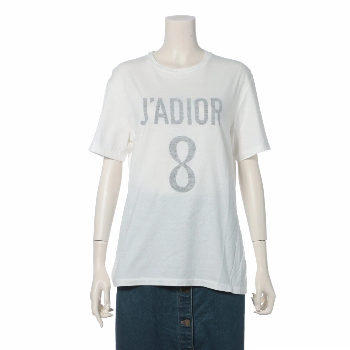 ディオール　Dior コットン & リネンTシャツ クリスチャンディオール J'ADIOR コットン×リネン Tシャツ S