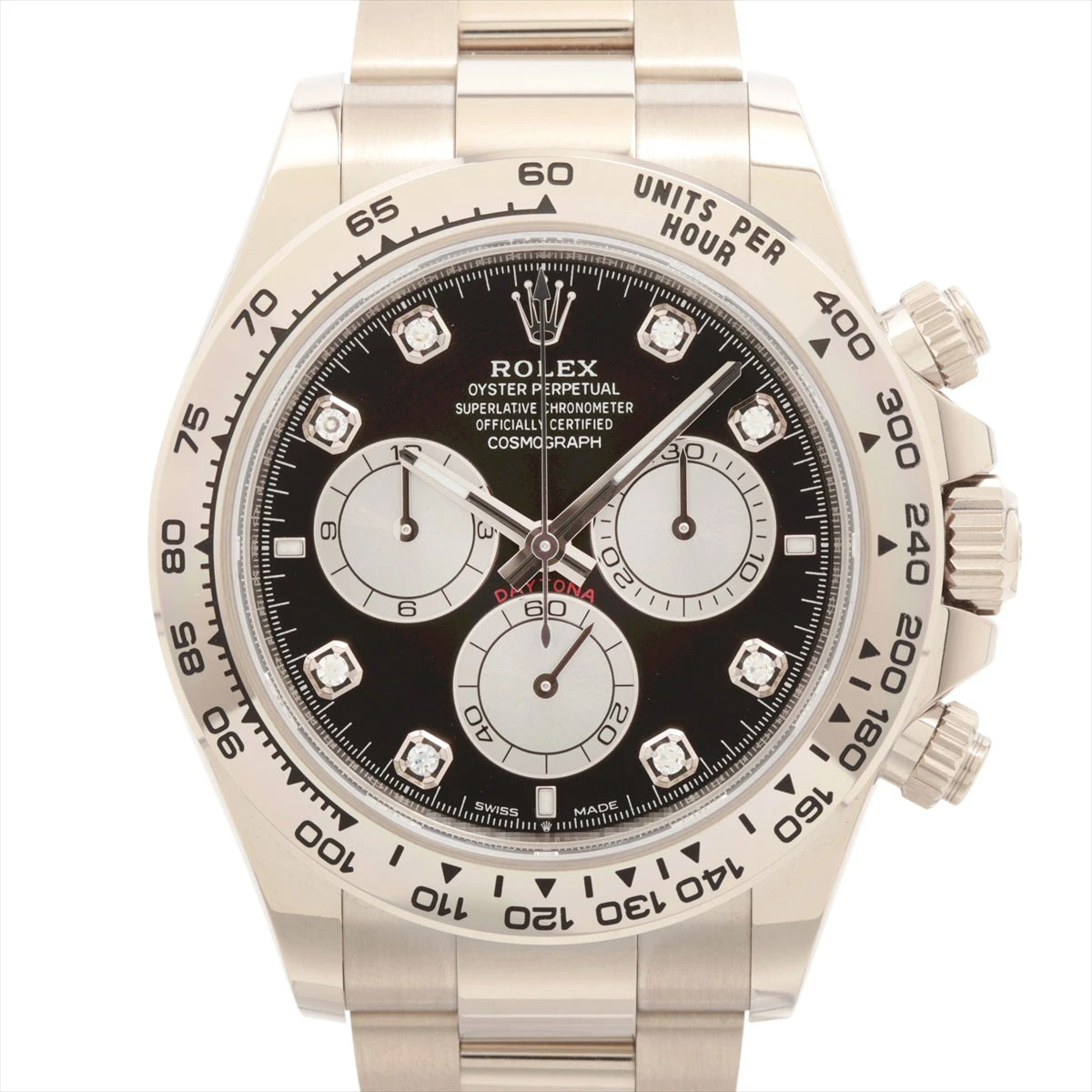 販促品　未使用 ROLEX 掛け時計 デイトナ シルバー 黒 黒文字盤 ロレックス デイトナ 16520 黒文字盤 中古 | アルファオメガ