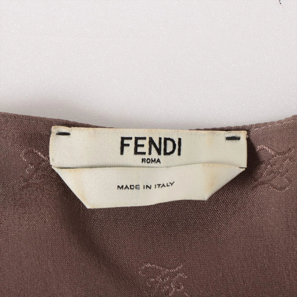 FENDI フェンディ シルク ワンピース 38 FENDI - FENDI(フェンディ) ワンピース サイズ38 S レディース美