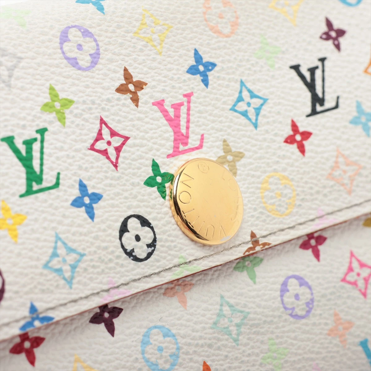 美品‼️ ルイヴィトン ポルトフォイユ アレクサンドラ マルチカラー ブロン 財布 ヴィトン マルチカラー ポルトフォイユサラ M93532 ブロンズ 財布