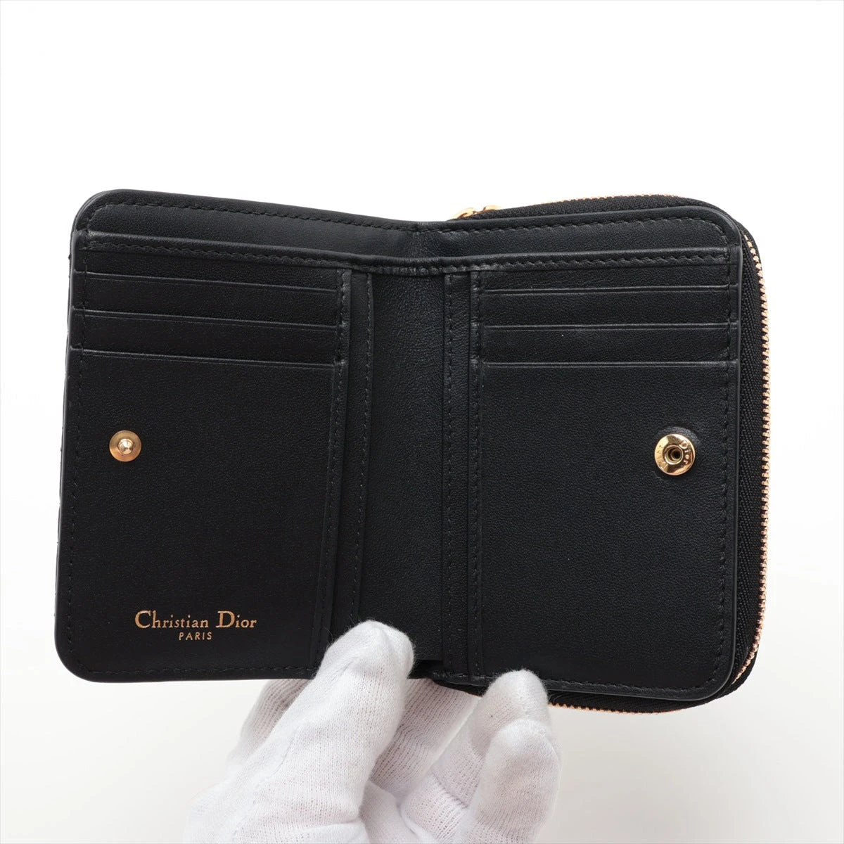 国内発送/Dior/コンパクト ウォレット 明日着 限定色 ピンク♪ Dior Caro コンパクトウォレット 折財布