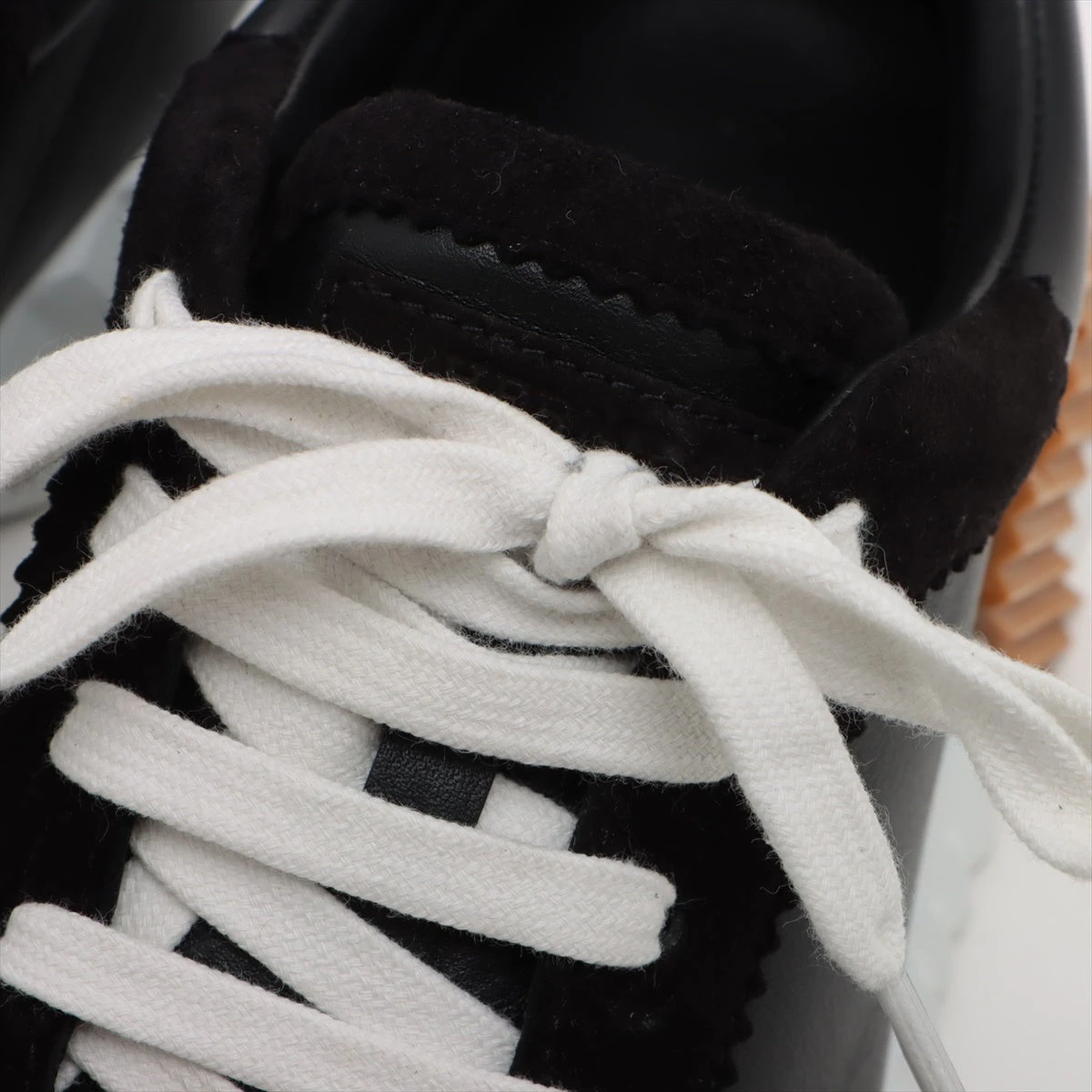 エルメス バウンシング レザー×スエード スニーカー 39 レディース