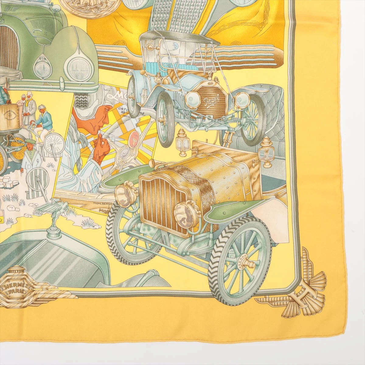 HERMES　カレ90 Automoble　オートモービルシルクスカーフ 楽天市場】HERMES(エルメス) カレ90 automobile オートモービル