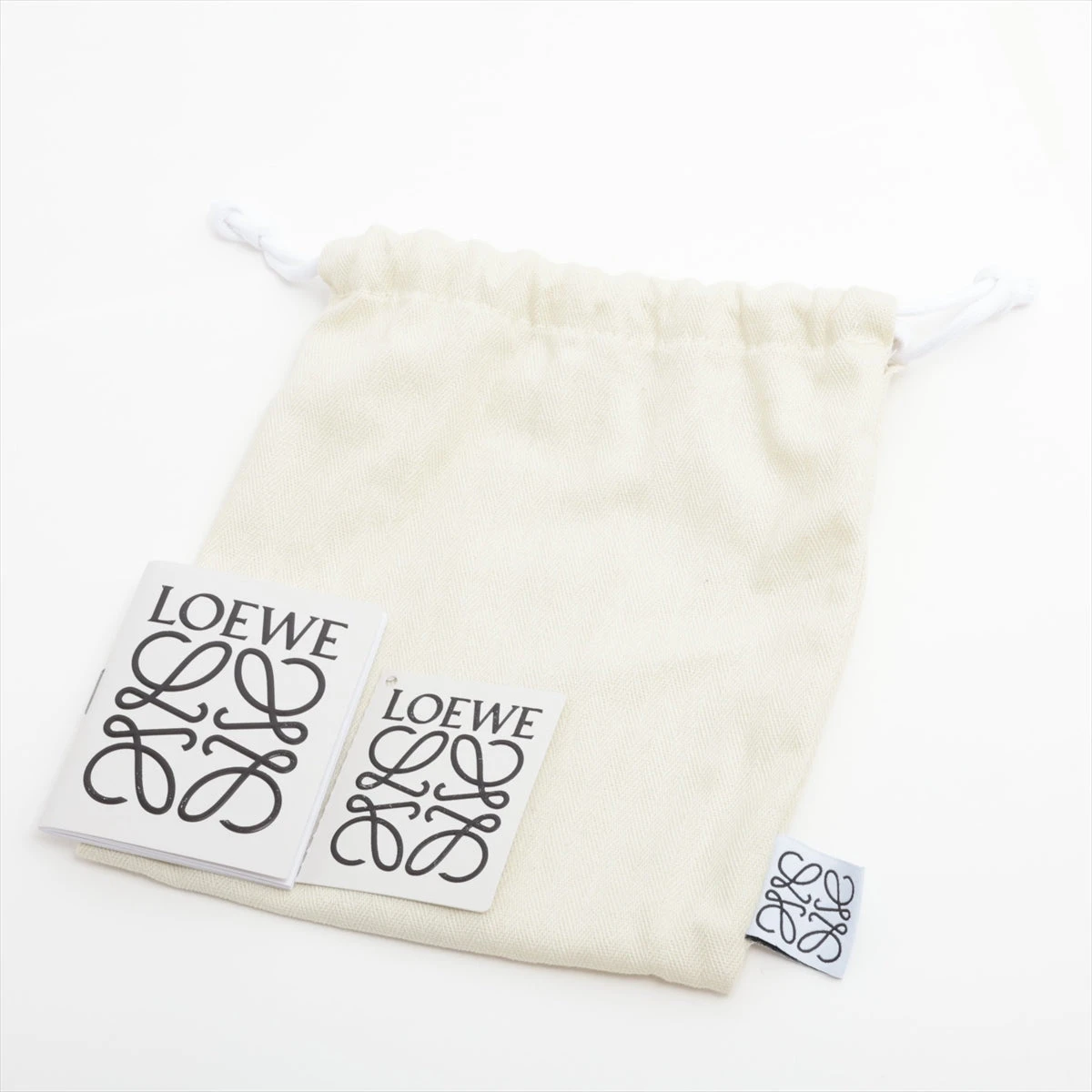 ロエベ アナグラム ショルダーストラップ キャンバス×レザー オレンジ 
