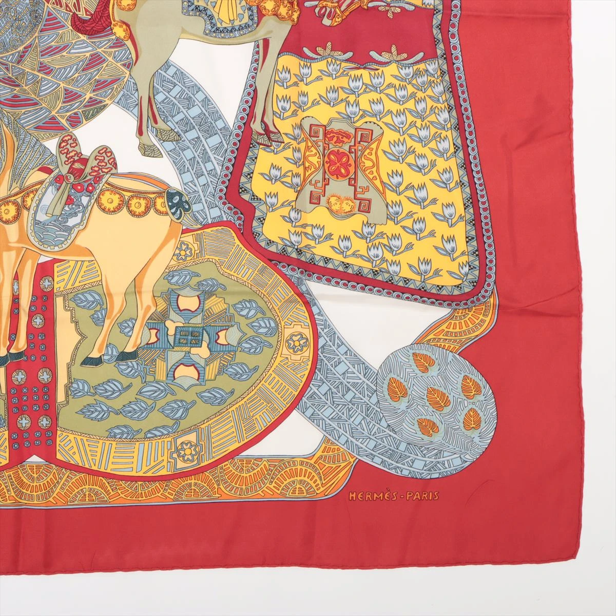 HERMES エルメス スカーフ 90 カレ ART des STEPPES ステップ