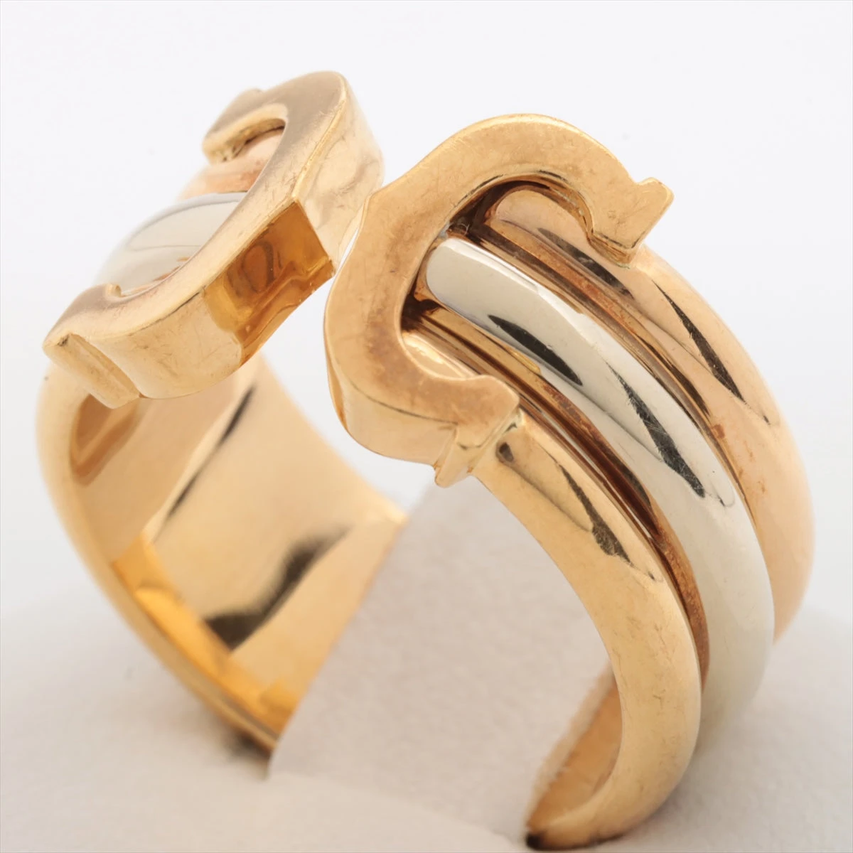 カルティエ 2C リング 750(YG×PG×WG) 8.5g 53 A2775588｜中古ブランド  