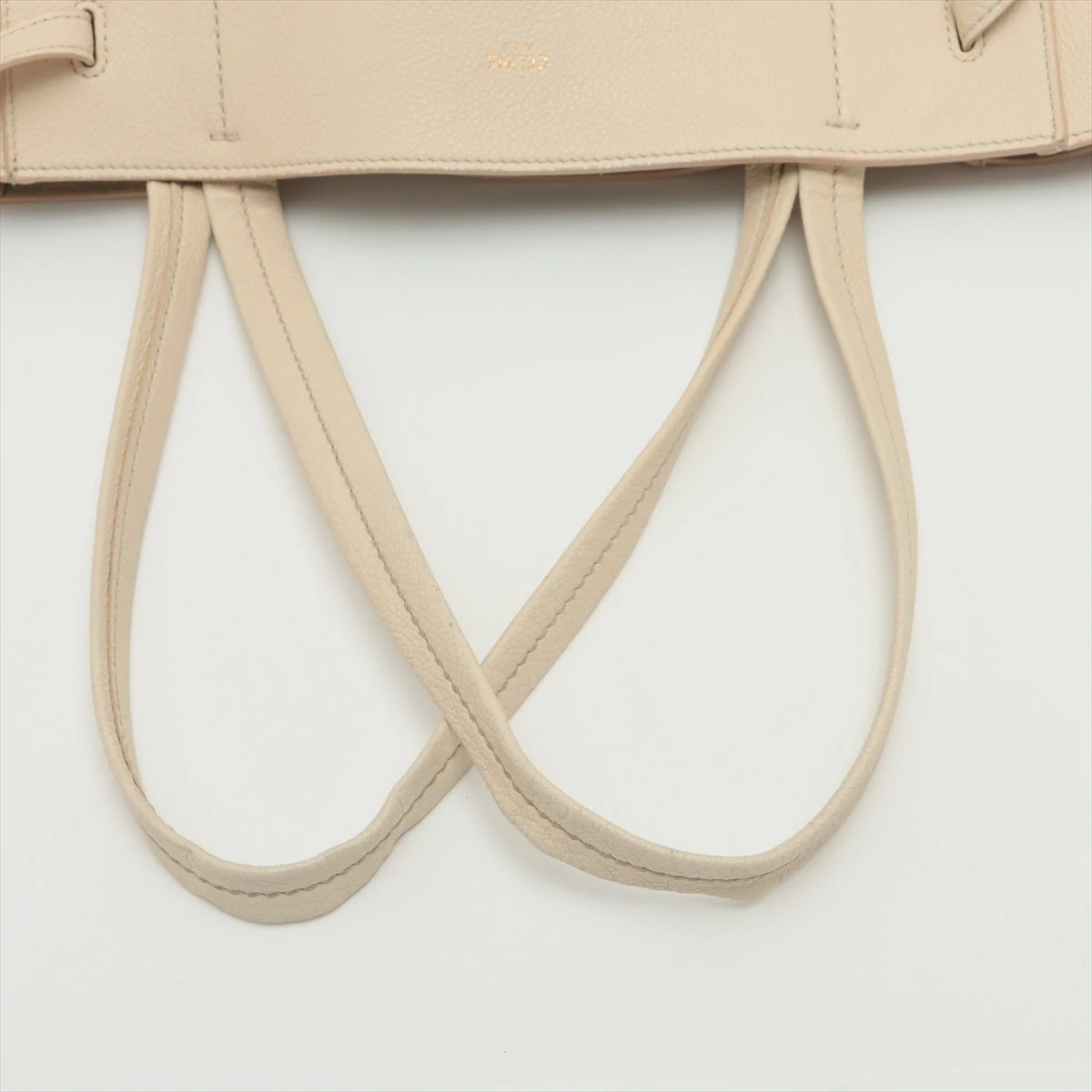 CELINE アイボリー レザートートバッグ セリーヌ CELINE トートバッグ ラゲージ マイクロショッパー