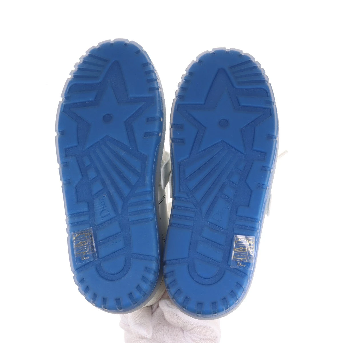 クリスチャンディオール DIOR-ID レザー×ラバー スニーカー 36.5