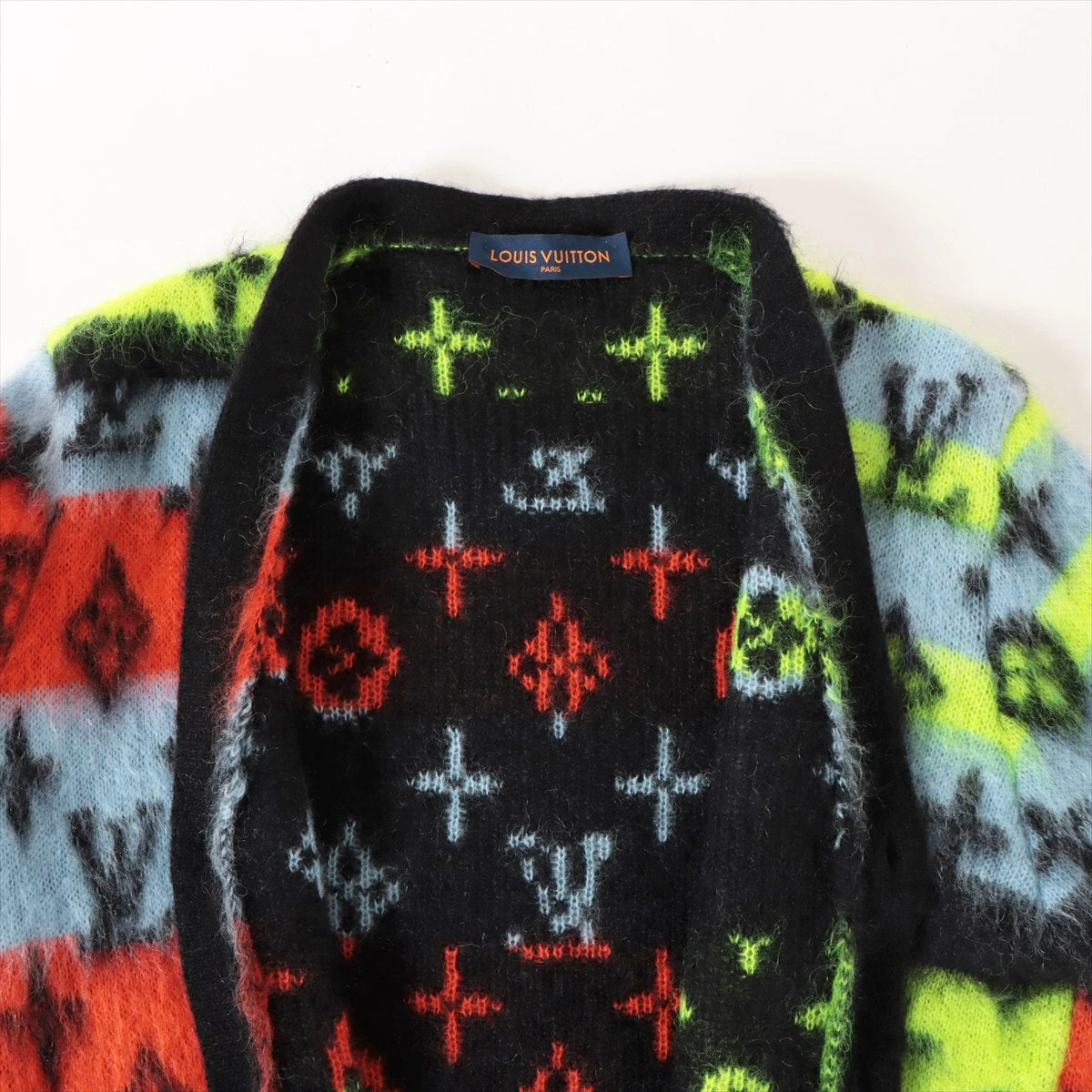 ルイヴィトン 22AW モヘア×ナイロン×ウール カーディガン　新品未使用　希少 LOUIS VUITTON - louis vuitton 22aw モノグラムモヘア