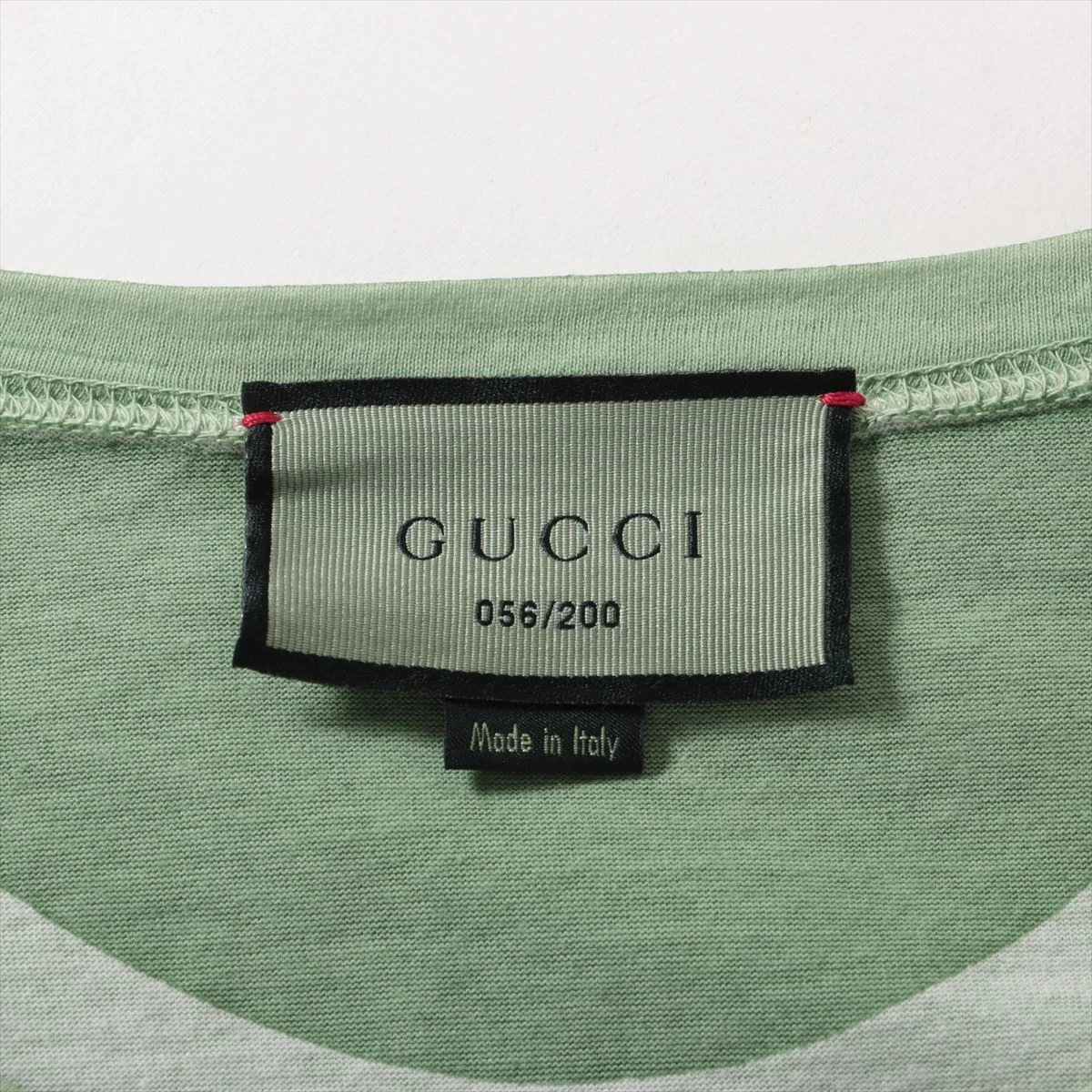 グッチ 18SS コットン Tシャツ L メンズ グリーン 492347 イグナシ 