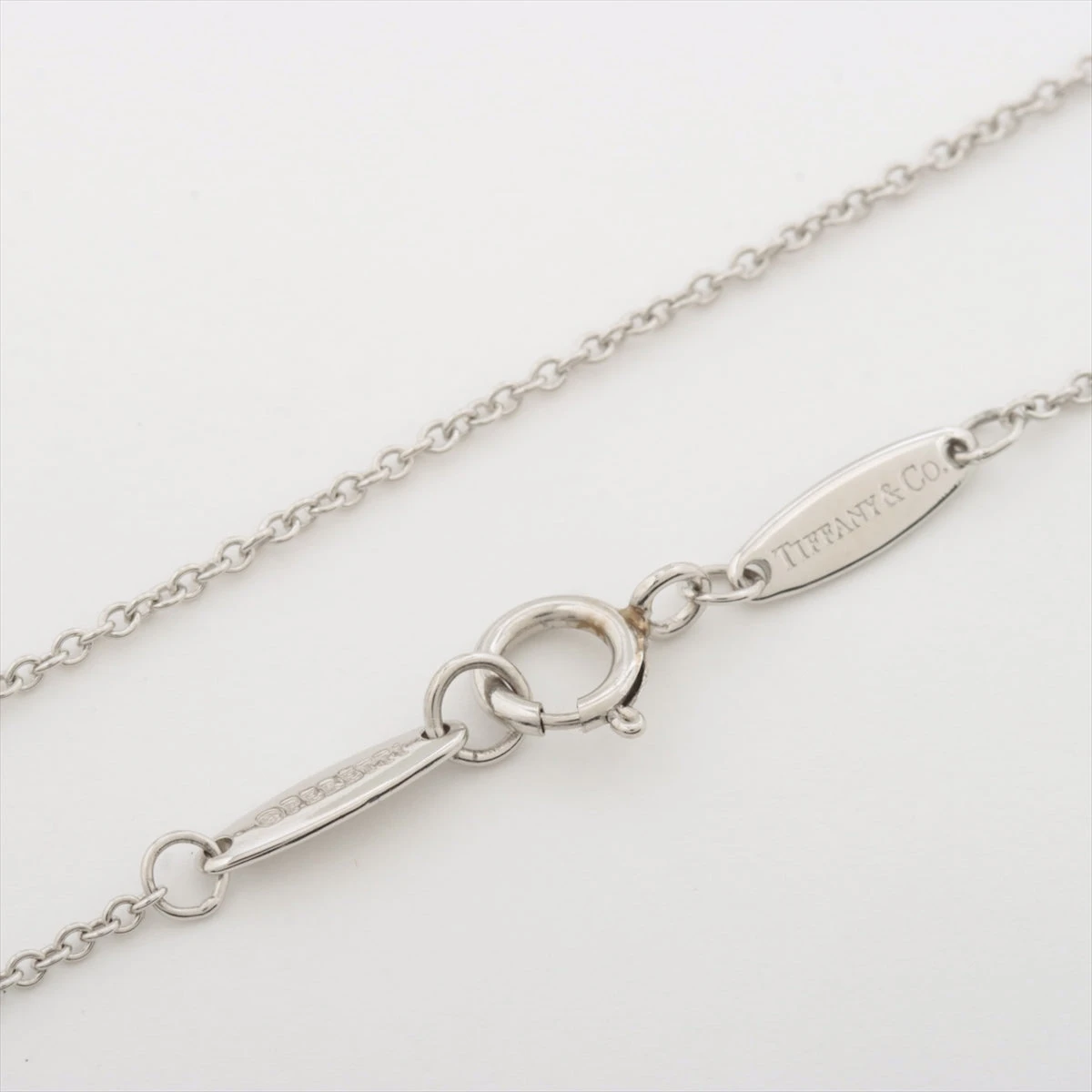 ティファニー バイザヤード 1P ダイヤ ネックレス Pt950 2.4g 直径約  