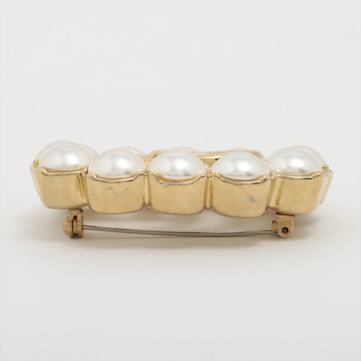 グッチ GGマーモント ブローチ GP×フェイクパール ゴールド A2781727