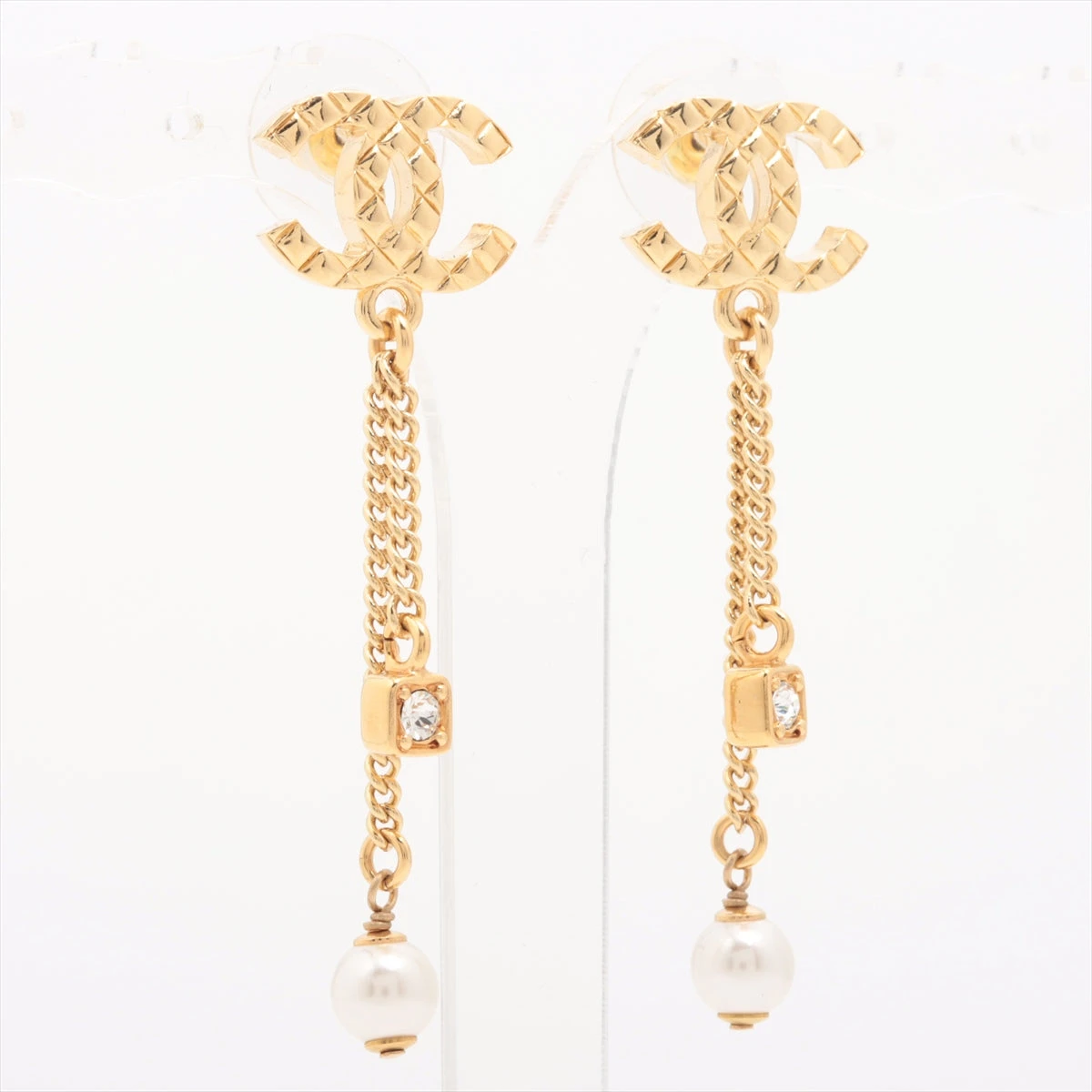 シャネル ゴールドプレート マトラッセ ダイヤモンド ピアス Amazon | [シャネル]ピアス アクセサリー レディース CHANEL