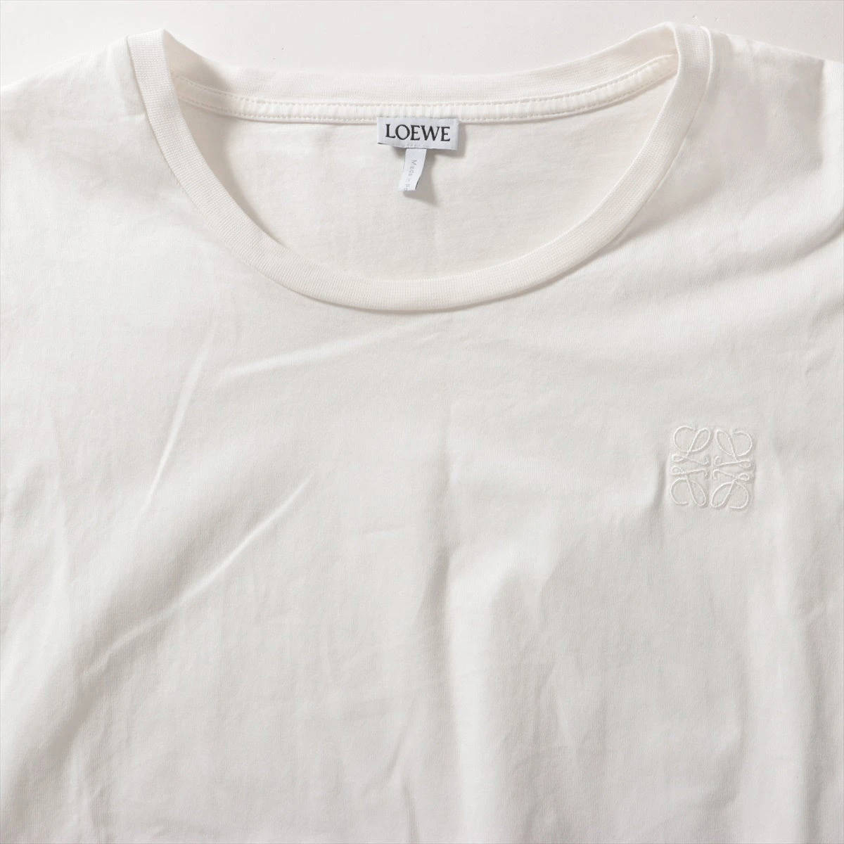 ロエベ アナグラム コットン Tシャツ M レディース ホワイト