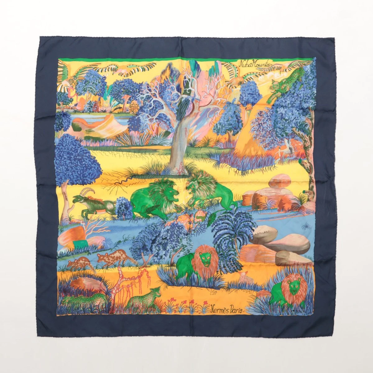 エルメス　カレ90 　ヌバマウンテン　Nuba Mountain エルメス カレ90 Nuba Mountain ヌバ マウンテン スカーフ
