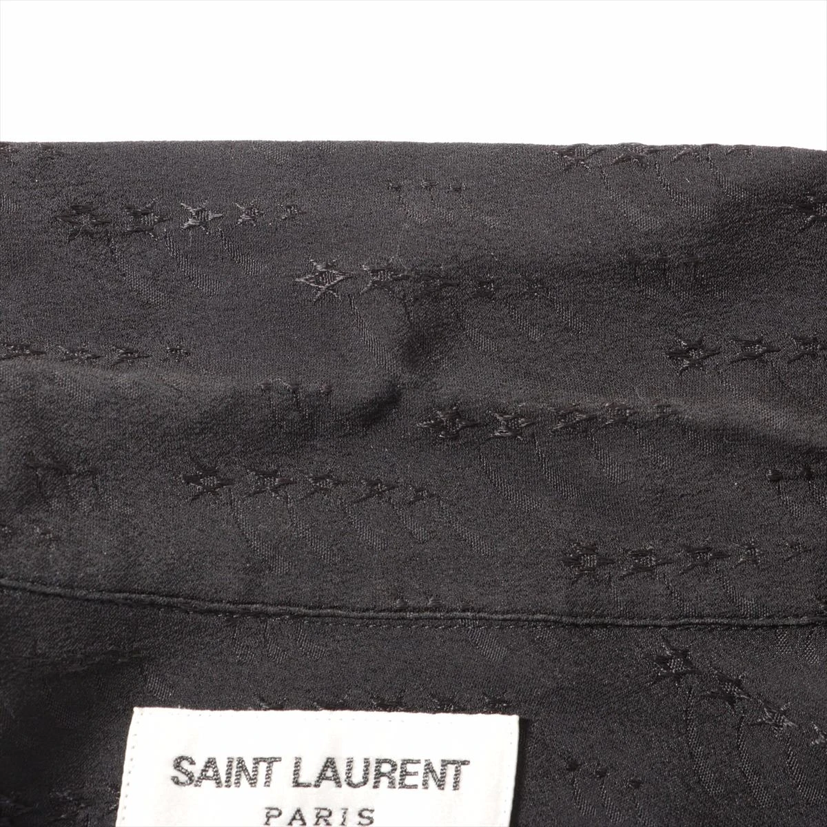SAINT LAURENT - Saint Laurent Paris シルク ベルト付き ドット
