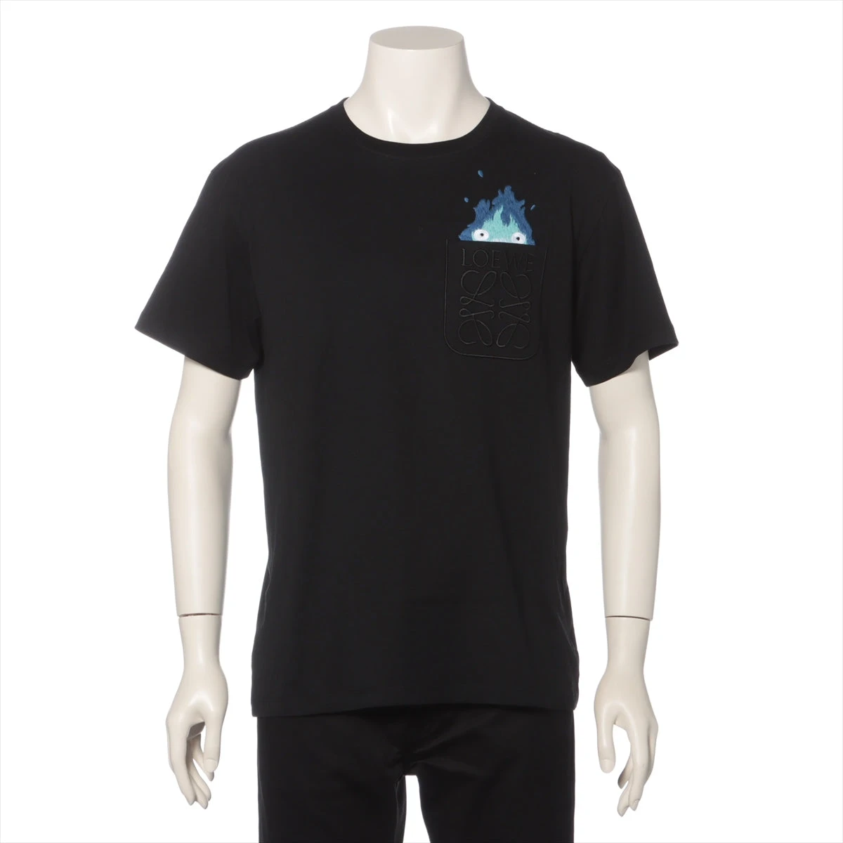 ロエベ　トップス Small fit T-shirt in cotton and viscose Black - LOEWE