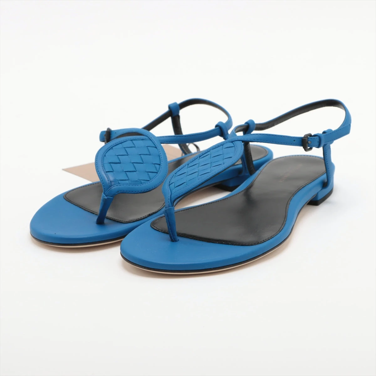 ボッテガヴェネタ イントレチャート レザー サンダル 37 1/2  