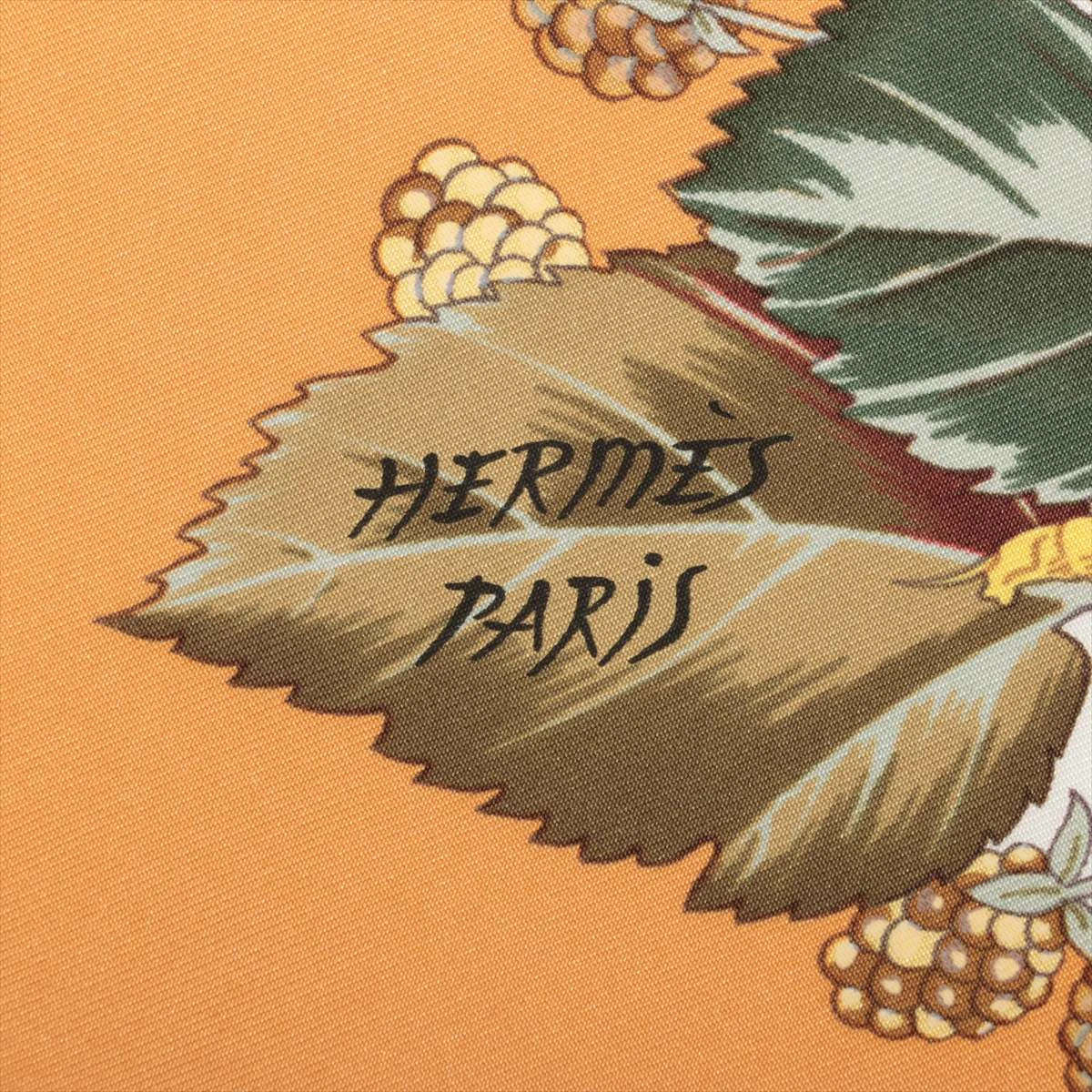 エルメス カレ90 I'ARBRE DE SOIE絹ノ木 スカーフ シルク