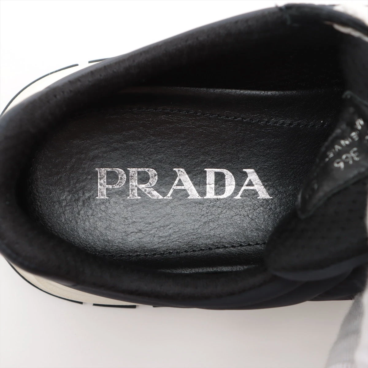 プラダ ナイロン スニーカー 6 1/2 メンズ ネイビー 2EG366 替えヒモ有